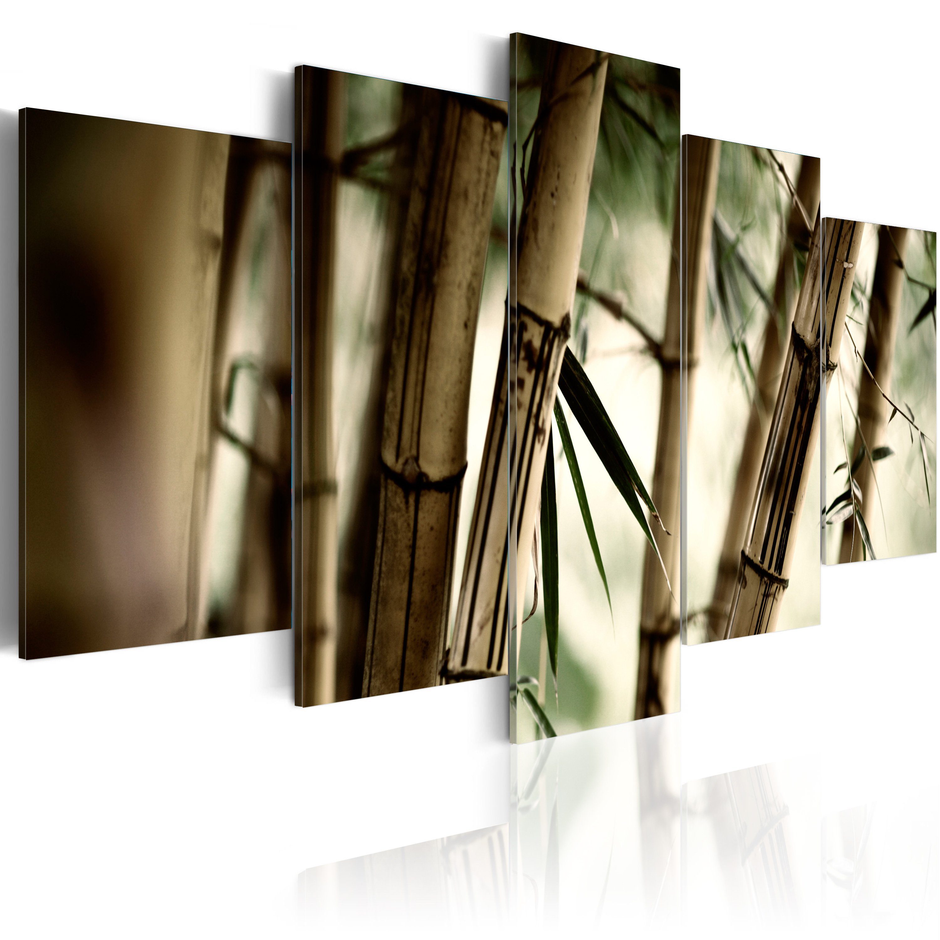 Artgeist Wandbild Bambus in tropischen Wäldern