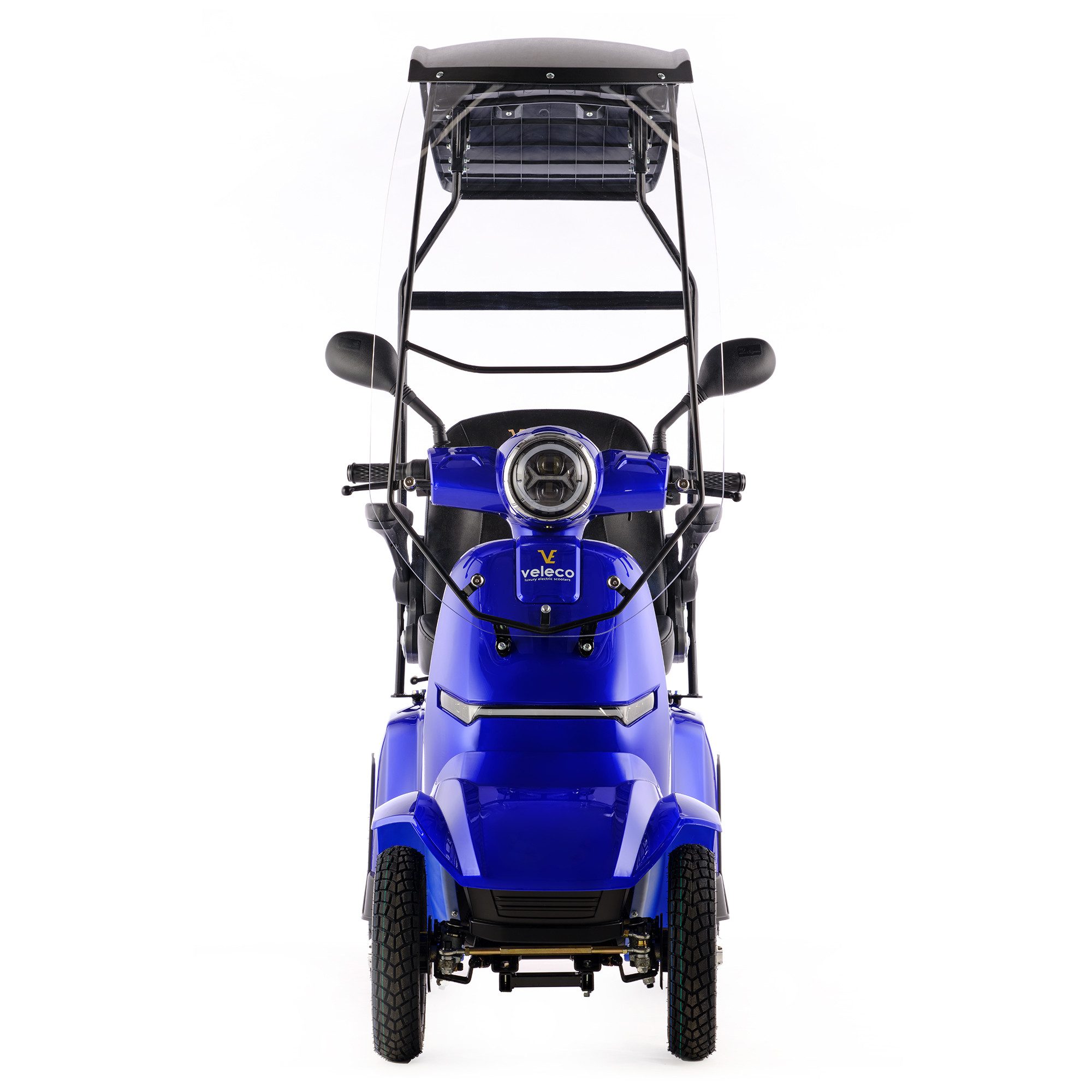 Veleco Elektromobil GRAVIS mit Dach Windschutzscheibe Seniorenmobil Mobilitätsroller LED, 1000,00 W, 12,00 km/h, Dach mit Windschutzscheibe