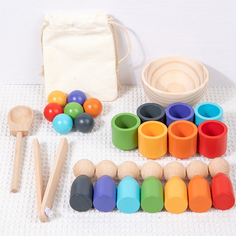 CLTYQ Lernspielzeug Lernspielzeug Große Regenbogenpuppe Montessori günstig online kaufen