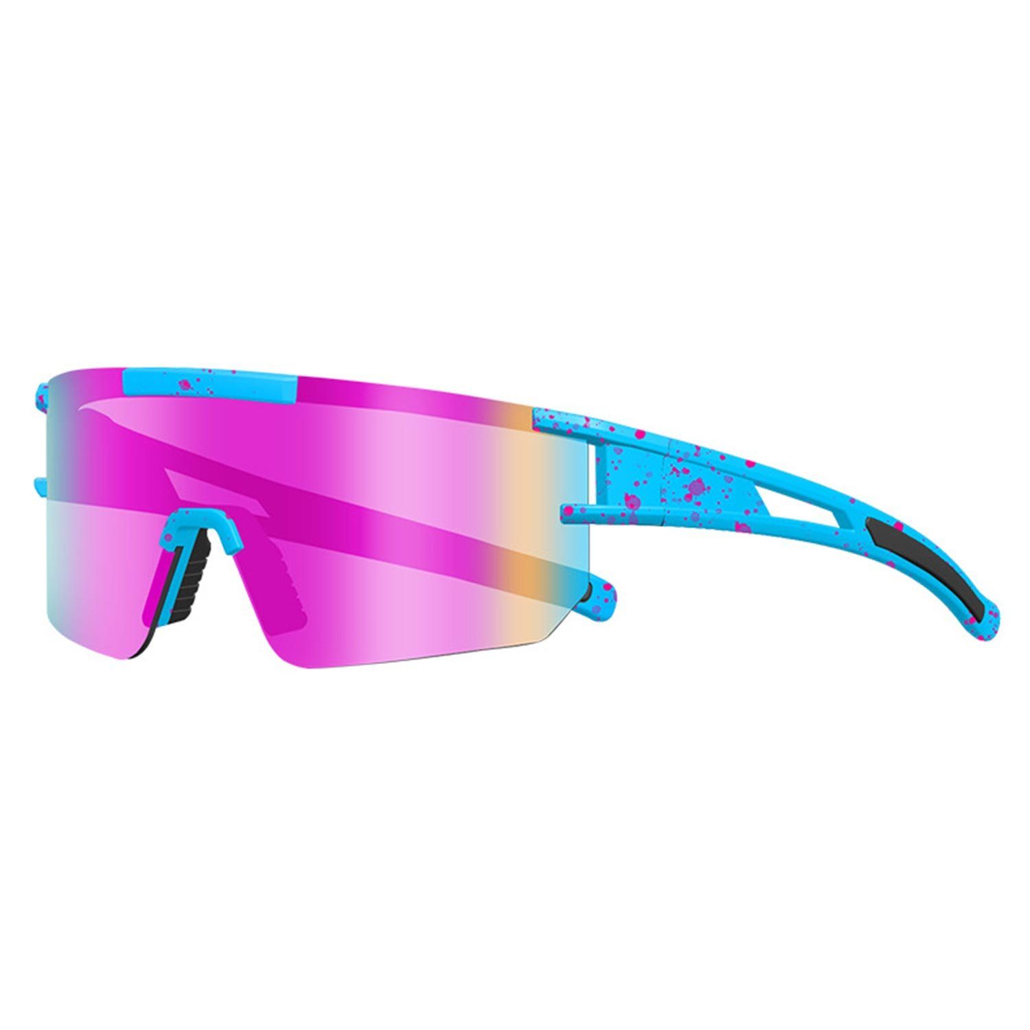 MAGICSHE Fahrradbrille Polarisierte Sonnenbrille, UV400- Maximaler Schutz blau