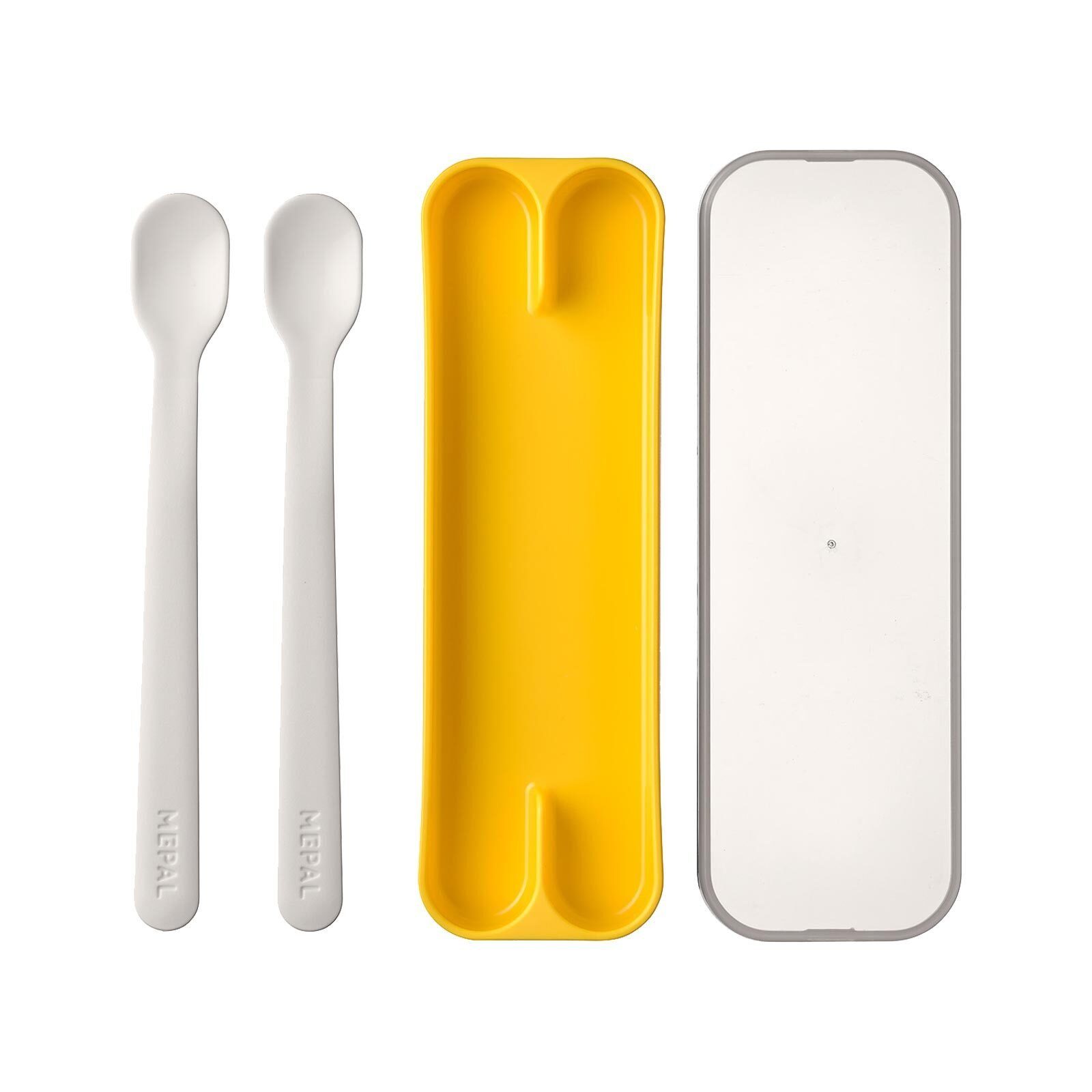 Mepal Kinderbesteck Mio Fütterlöffel 2er Set (2-tlg), Kunststoff, Spülmaschinengeeignet, Mikrowellengeeignet