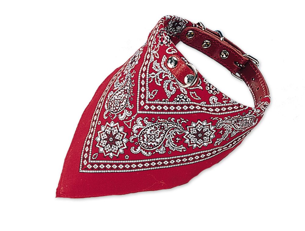 Nobby Hunde-Halsband Halsband mit Tuch, rot, L-XL