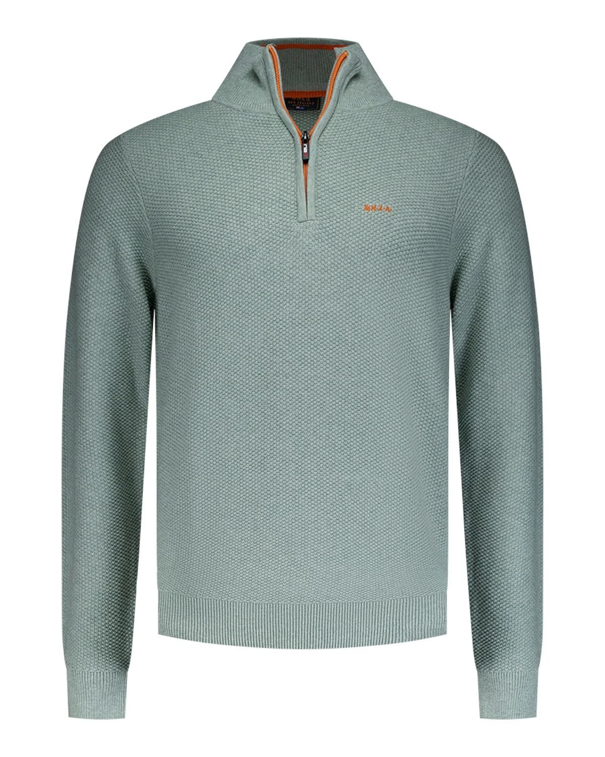 Strickpullover NZA New Zealand Auckland Pullover Trover-Zip - green