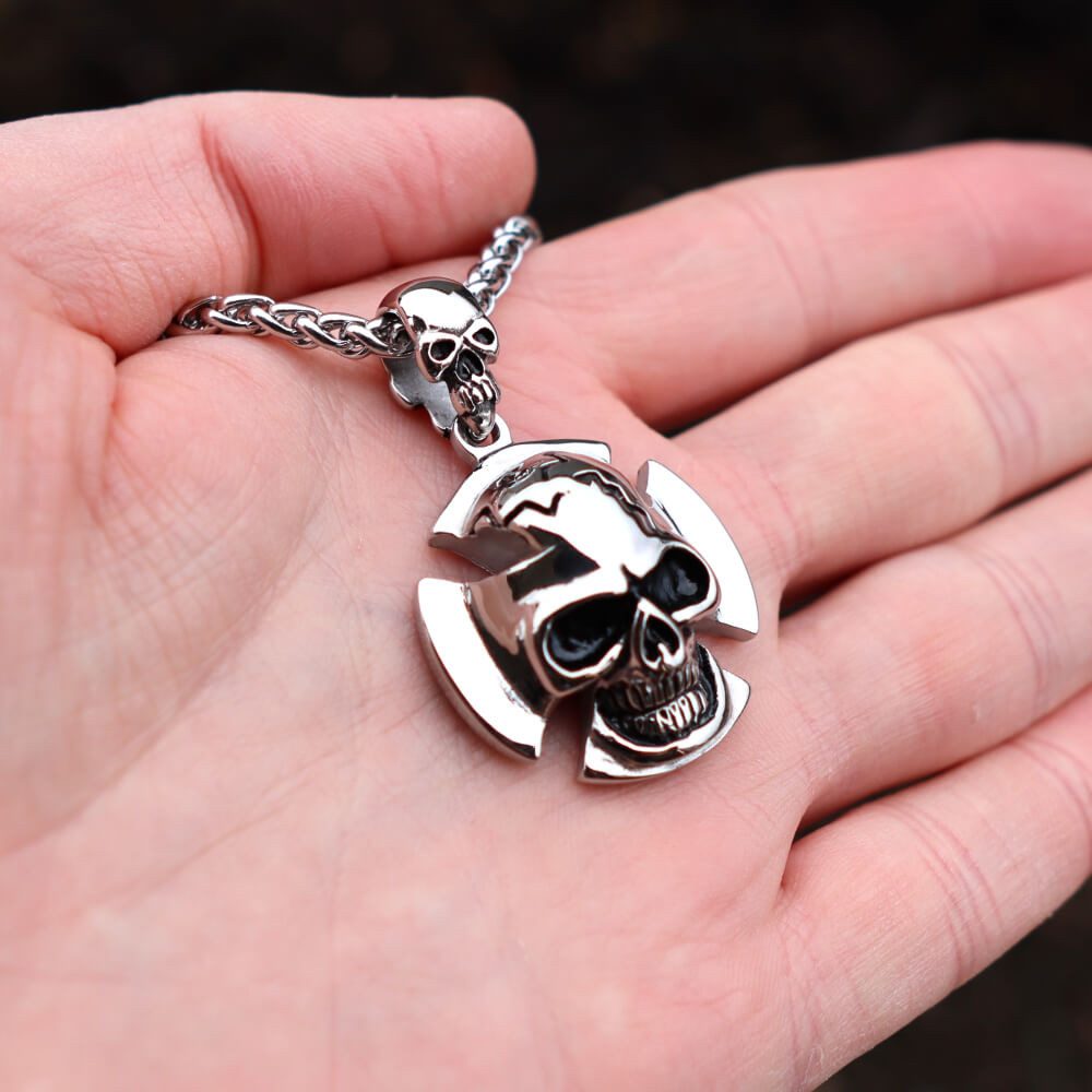 DALMARO Kette mit Anhänger Lederkette Edelstahlkette 316L EISERNE KREUZ SKU günstig online kaufen