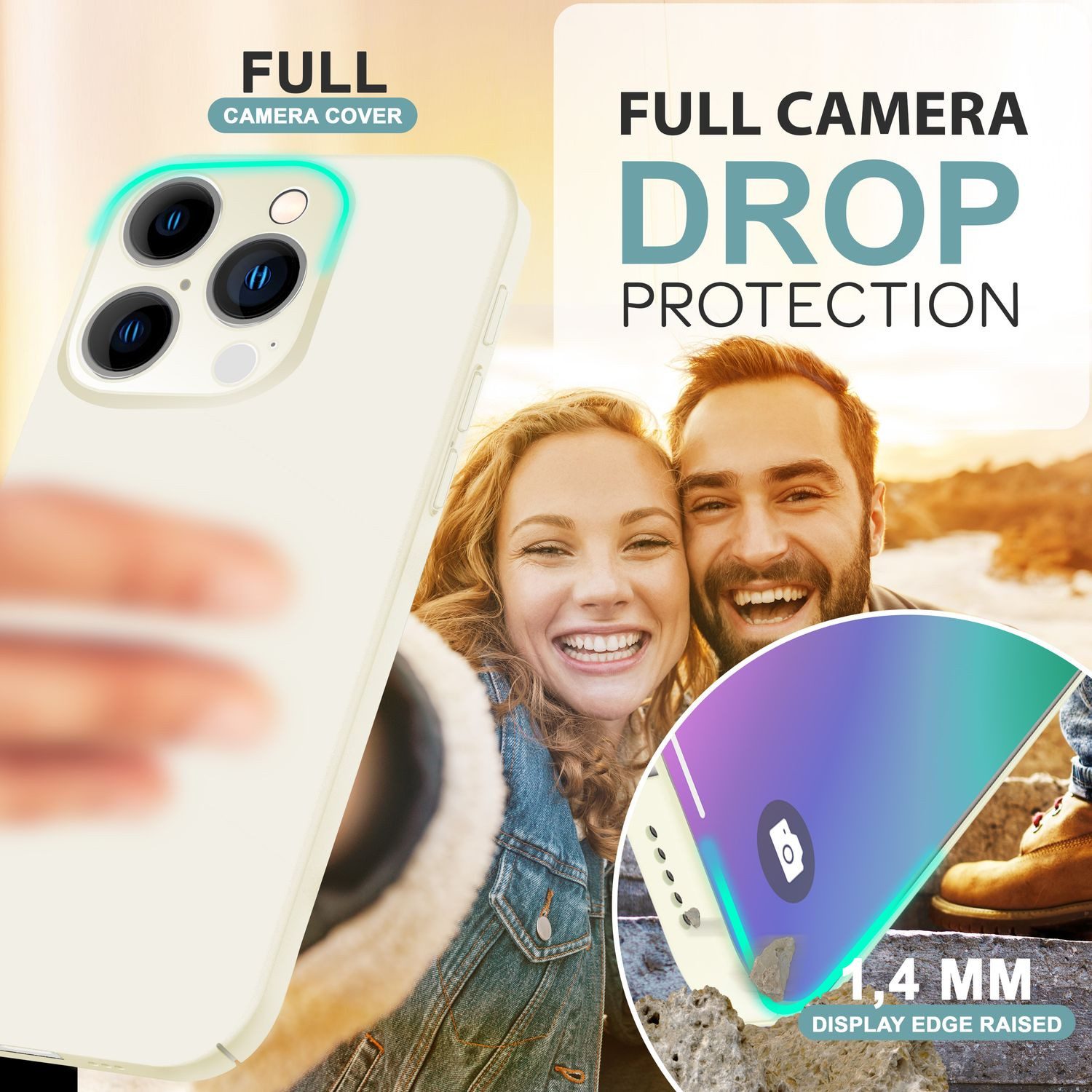 Nalia Smartphone-Hülle Apple iPhone 16 Pro 16 cm (6,3 Zoll), Ultra Dünne Hülle / Matt Hardcase / 0,5mm Slim-Fit / Anti-Fingerprint