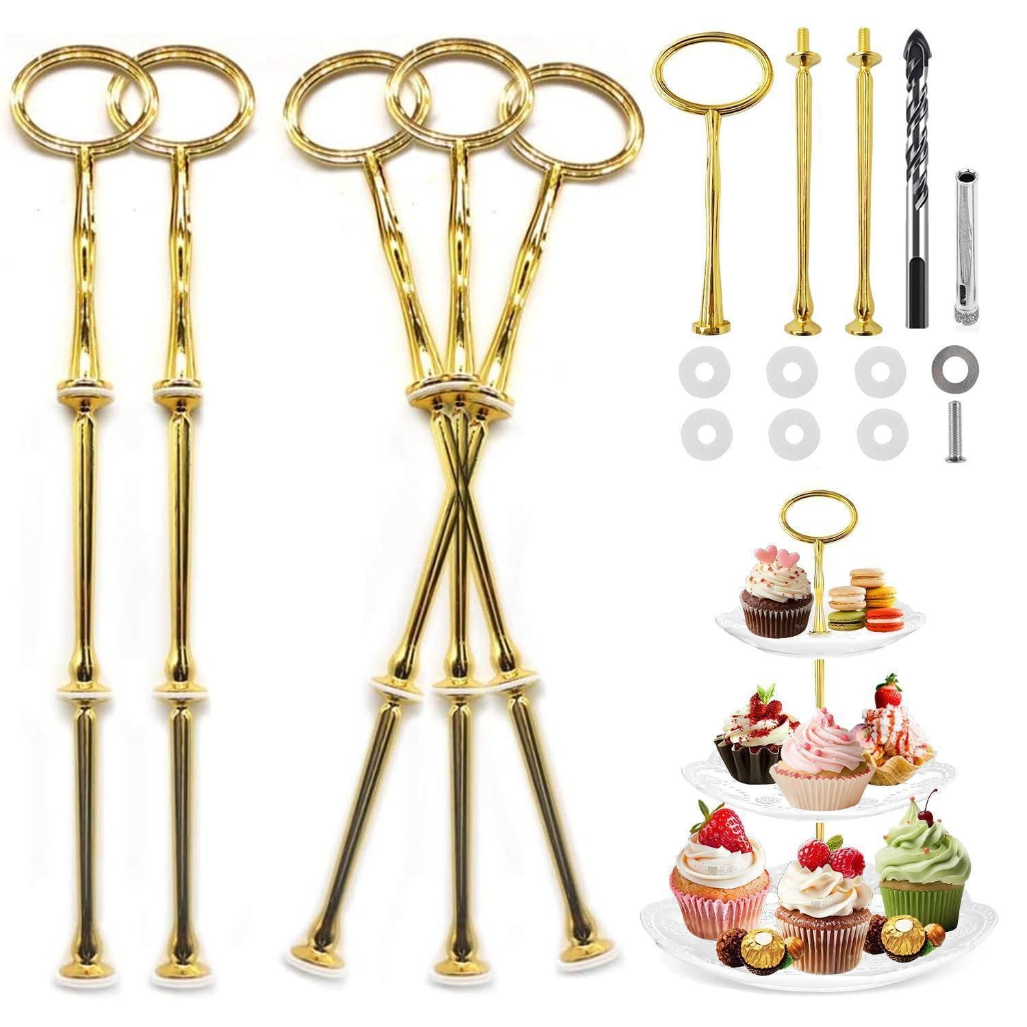 LuxusKollektion Kreativset Etagere Stangen Set Gold 5tlg