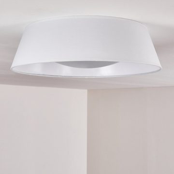 hofstein Deckenleuchte LED Design Decken Lampen Stoff weiß Wohn Schlaf Zimmer Beleuchtung