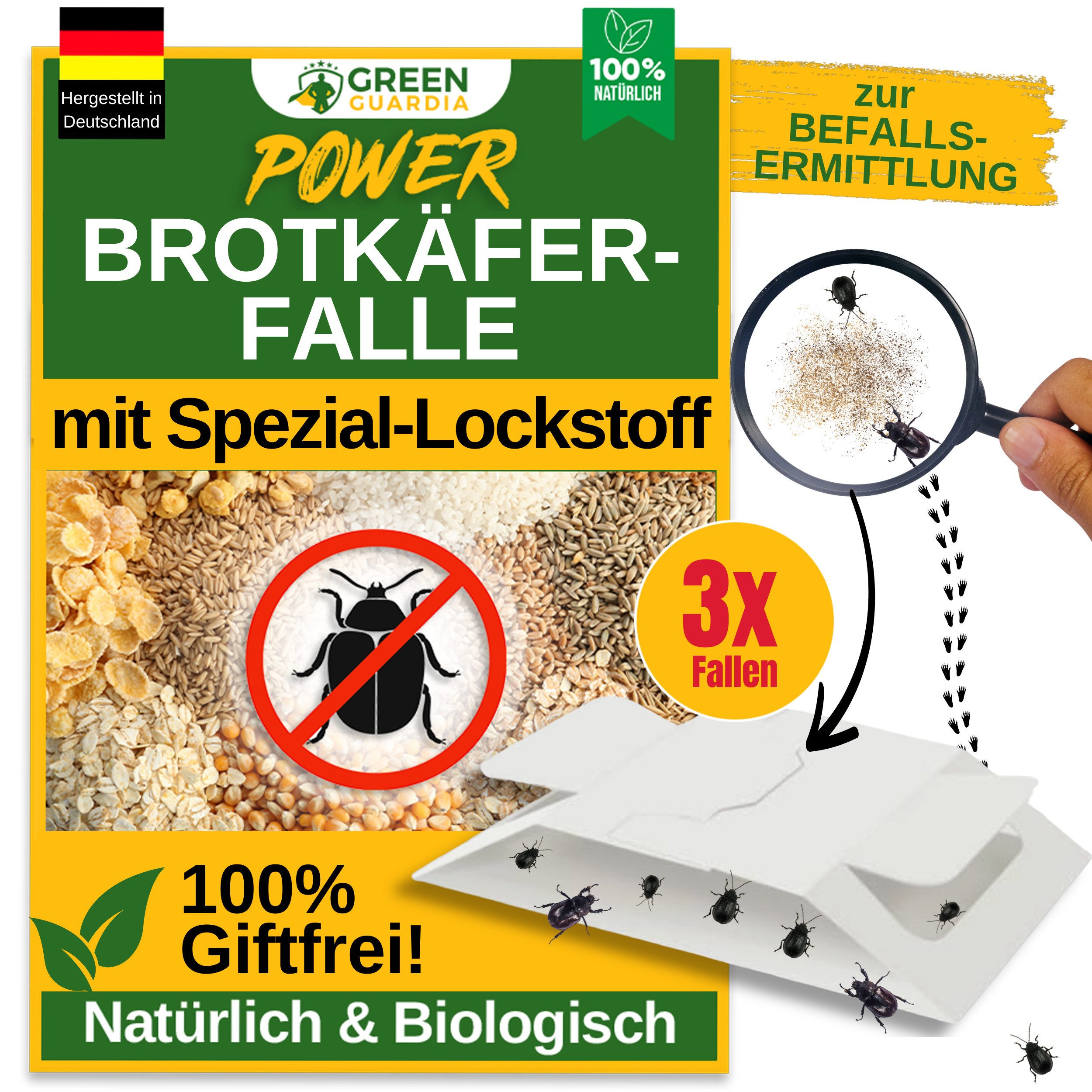 Insektenfalle Insektenfalle Brotkäfer Falle mit Spezial-Lockstoff - insektizidfrei