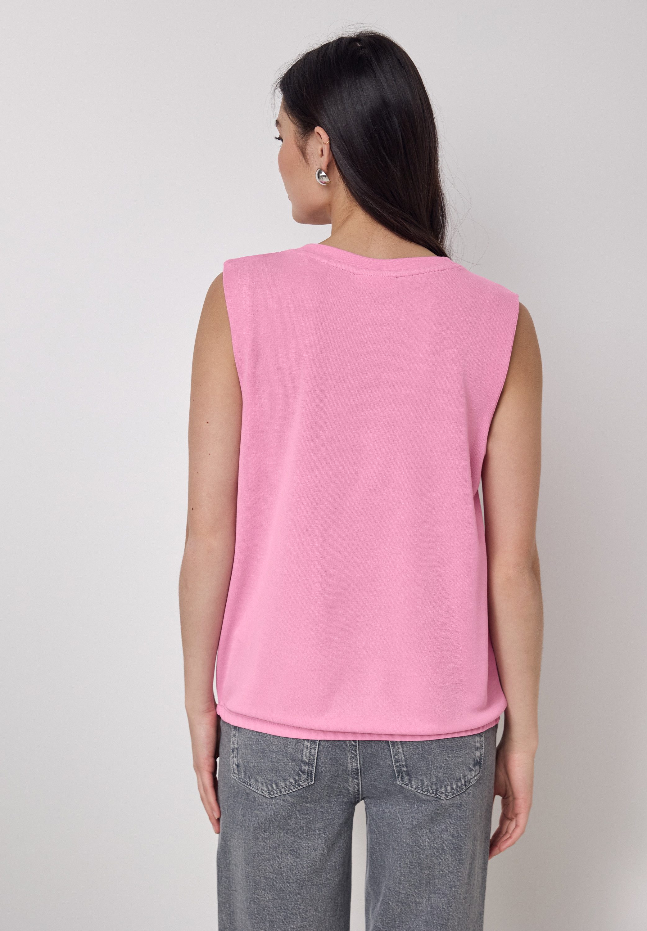 STREET ONE STUDIO T-Shirt, aus softem Materialmix günstig online kaufen