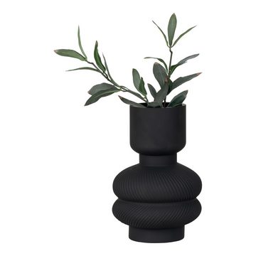 House Nordic Dekovase House Nordic Vase Schwarz Rund 15x22 cm