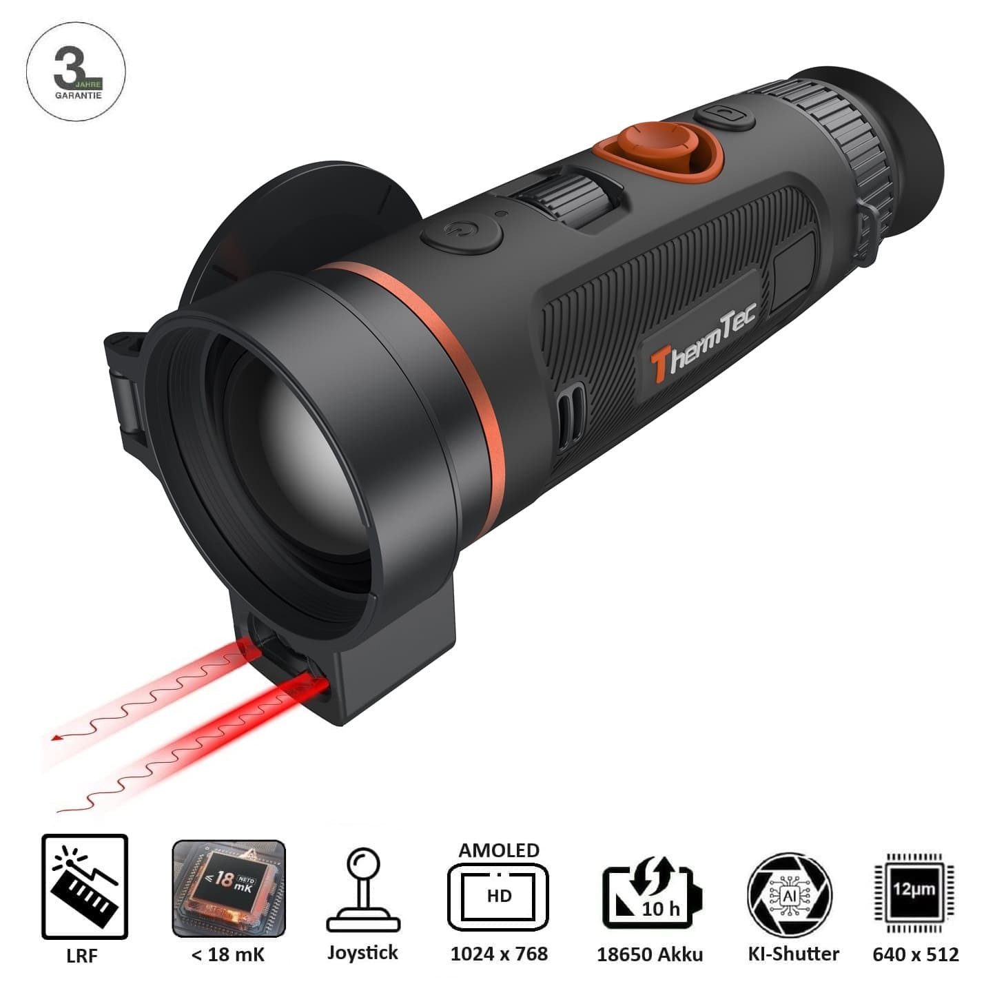 ThermTec Wärmebildkamera ThermTec Wärmebildkamera Wild 650L mit LRF, Jäger, Outdoor