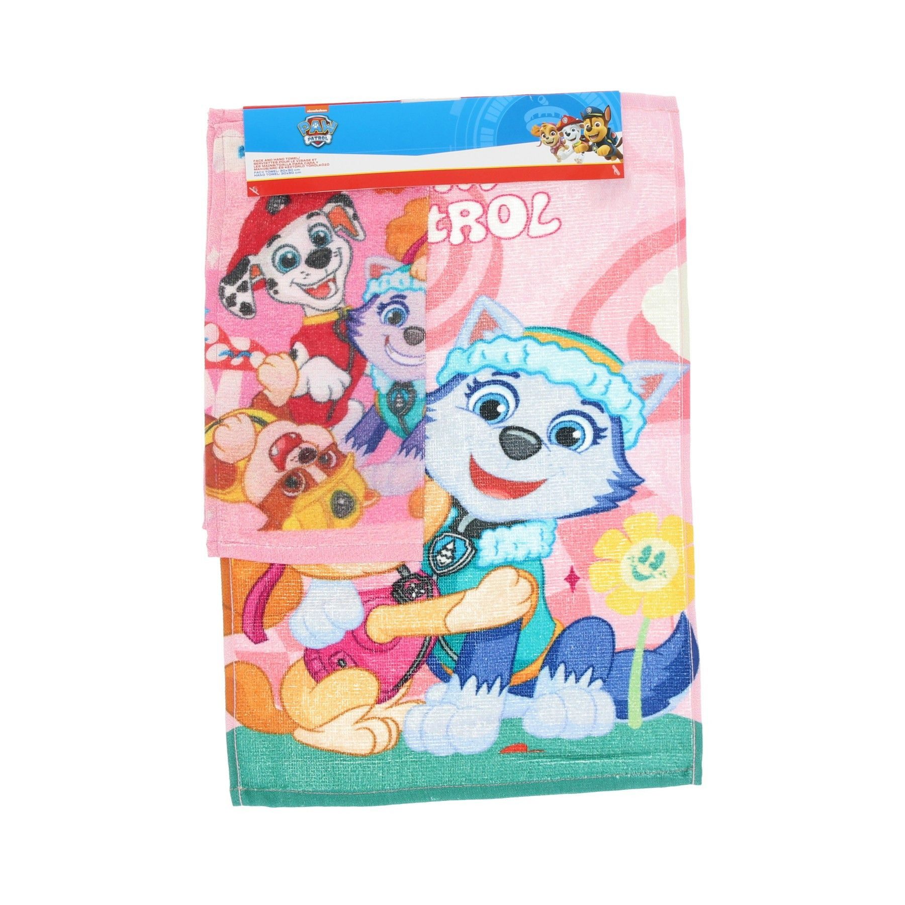 PAW PATROL Badetuch Paw Patrol Handtuch + Gesichtshandtuch Badeset Für Kind günstig online kaufen