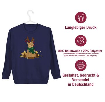Shirtracer Sweatshirt süßer Elch Weihnachten Kleidung Kinder