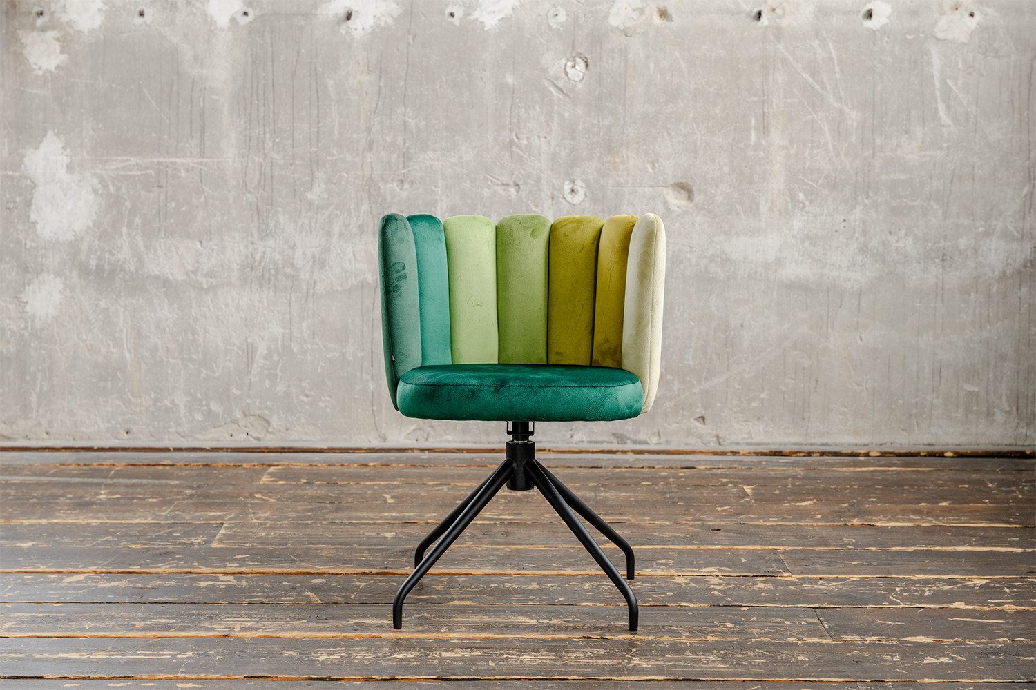 KAWOLA Esszimmerstuhl JADA Polsterstuhl - Bequemer Samt Stuhl - Drehbar (1 St), Eleganter Samtbezug. Velvet. Designstuhl. Stabil. Komfortabel