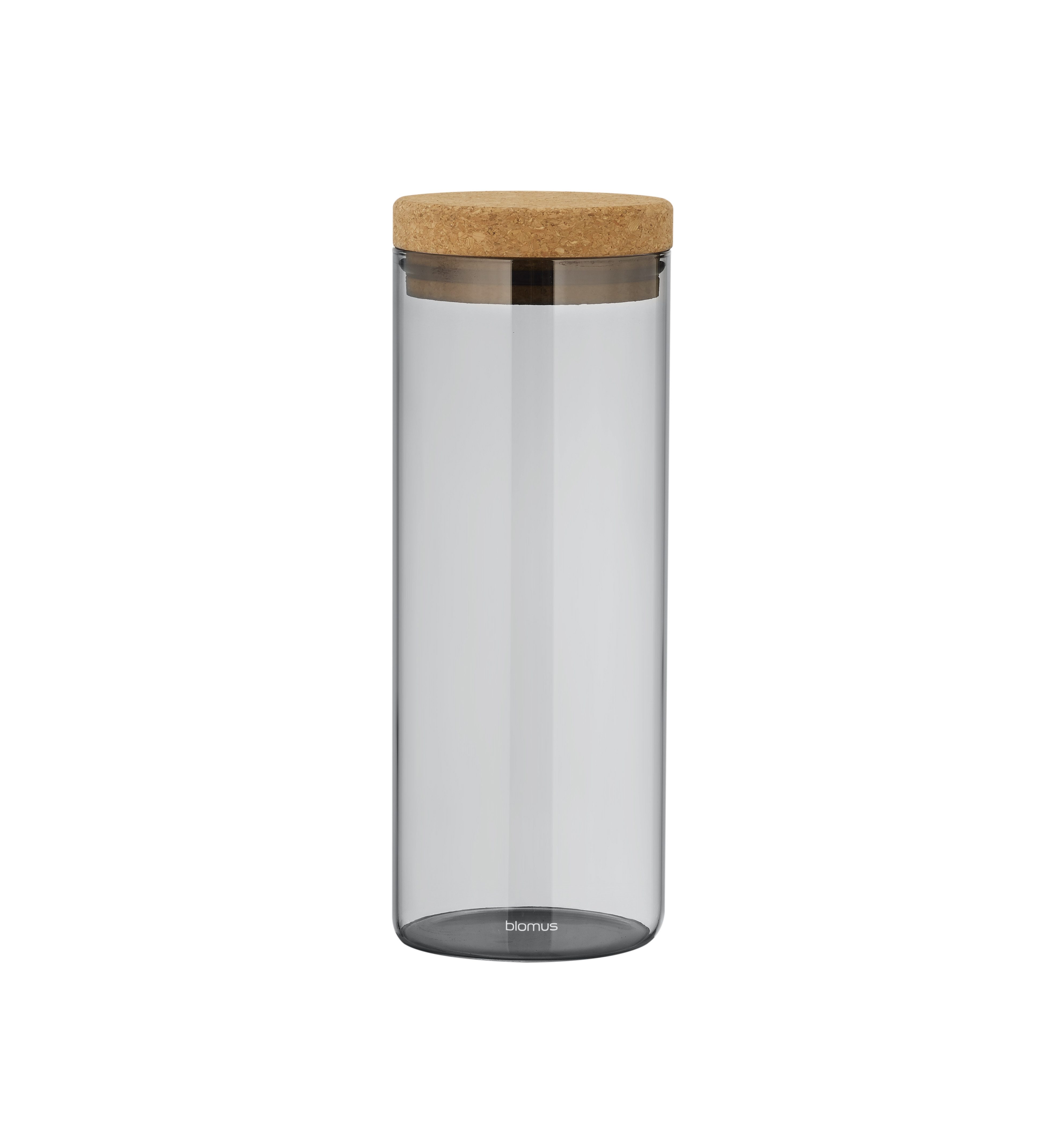 blomus Vorratsglas -KEEPY- Vorratsdose, Aufbewahrungsbehälter: Luftdicht & frisch, Borosilikatglas, Hochwertig, Glas, Korkdeckel, Vielseitig, Robust, Stilvoll, Modern