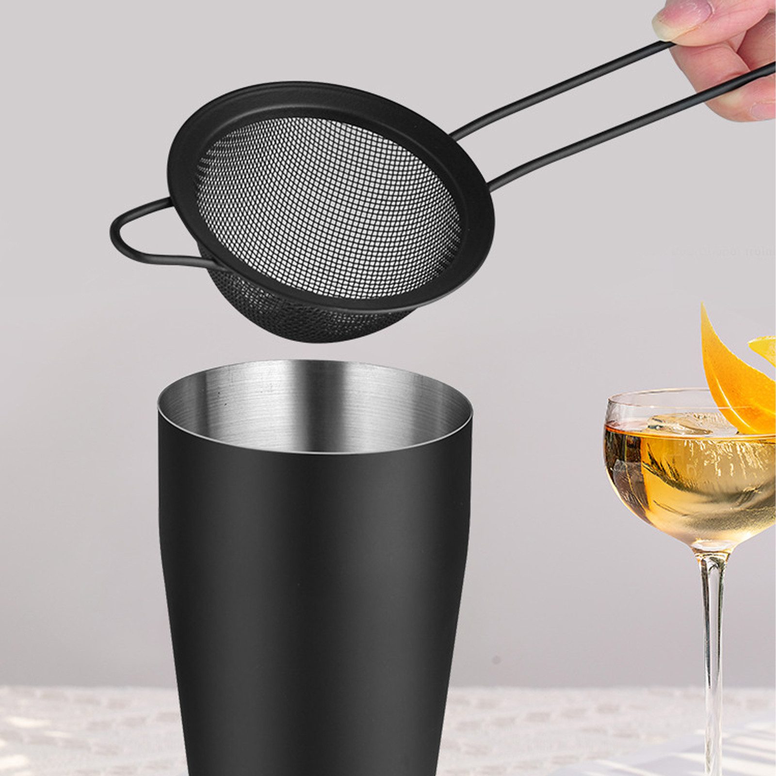HAUSS SPOLE Cocktail Shaker 8er Barkeeper Set Professionelles Cocktail Shaker Cocktail Set, Edelstahl, (Barkeeper Mixer Werkzeug, 8-tlg., mit 700mL Shaker doppel messbecher löffel), zum mischen von getränken zuhause bar Party