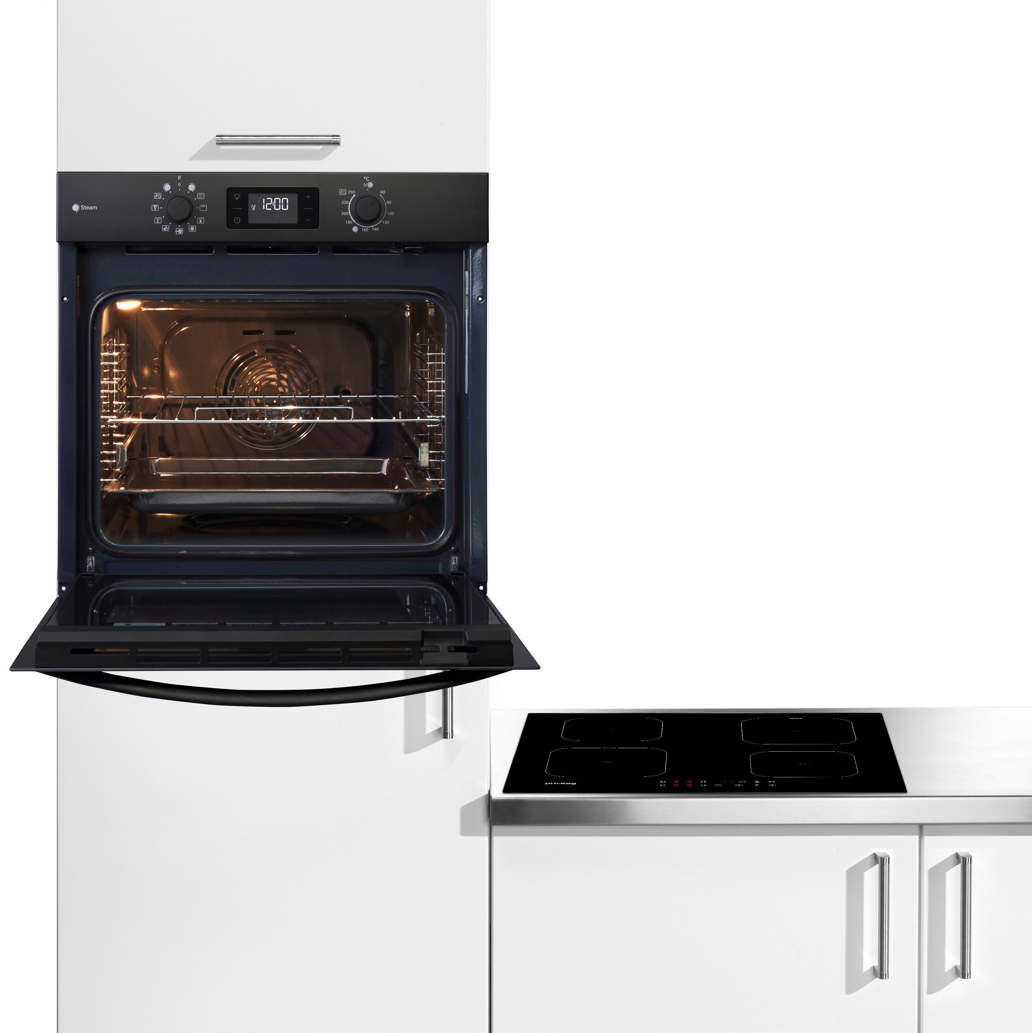 Privileg Backofen-Set BAKO Turn&Go Steam 620, mit Teilauszug, Hydrolyse, Hydrolyse - schnelle und mühelose Reinigung mit der Kraft des Dampfes