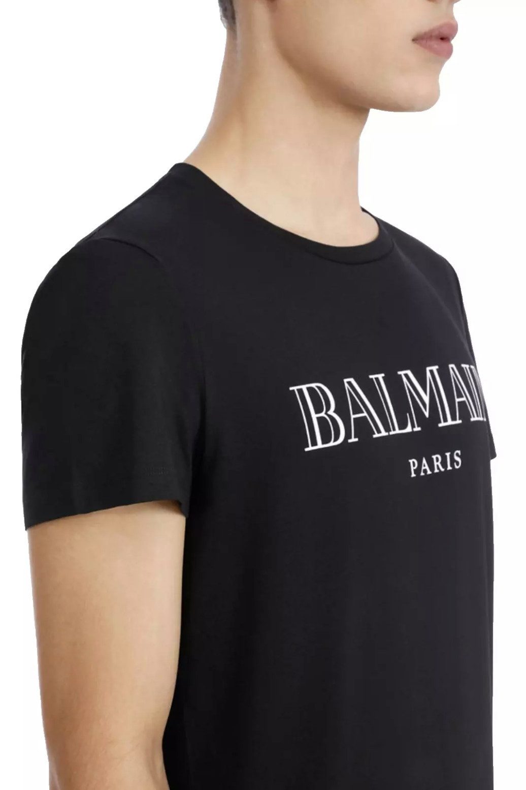 Balmain Paris T-Shirt Herren Logo Tee Straight Fit High-End-Look einen Hauch von Pariser Opulenz