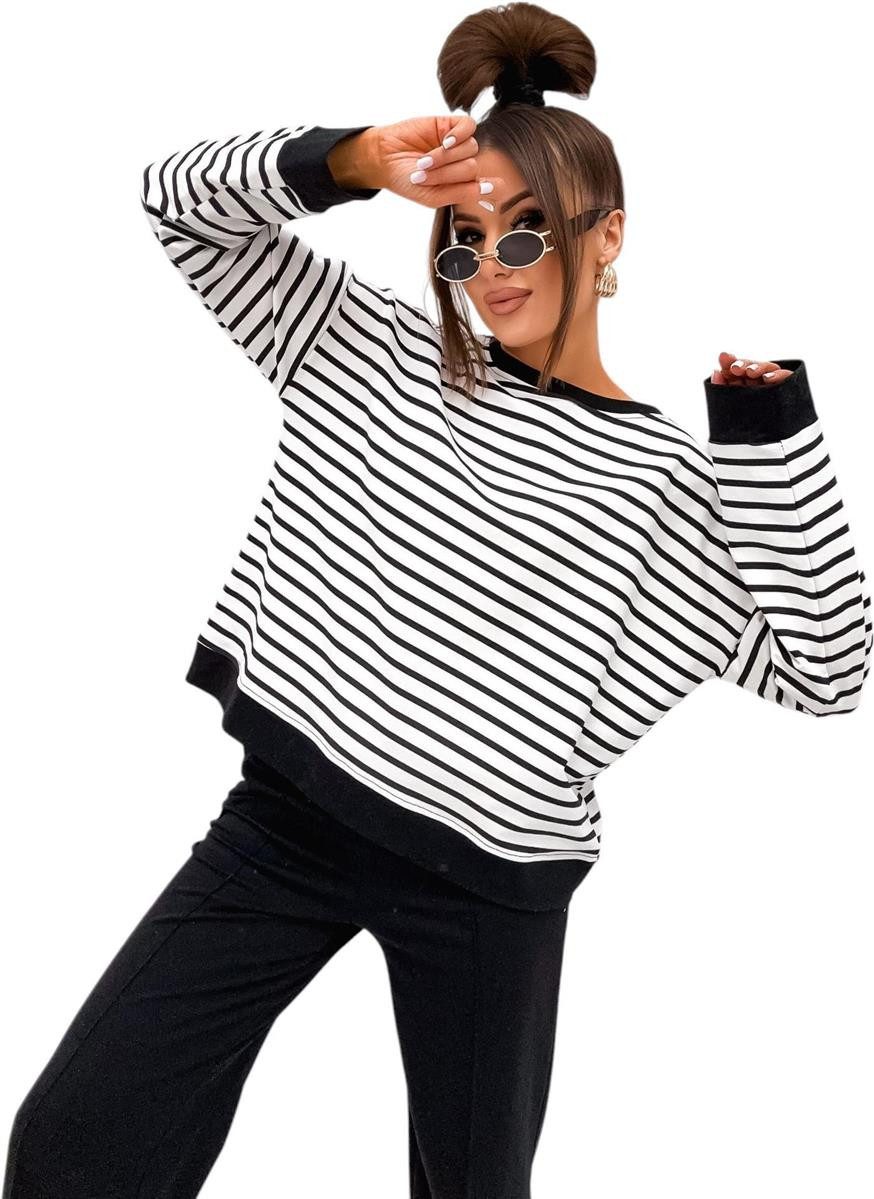 EloModa Jogginganzug Damen Jogginganzug Freizeitanzug Baumwoll-Set – Sweats günstig online kaufen