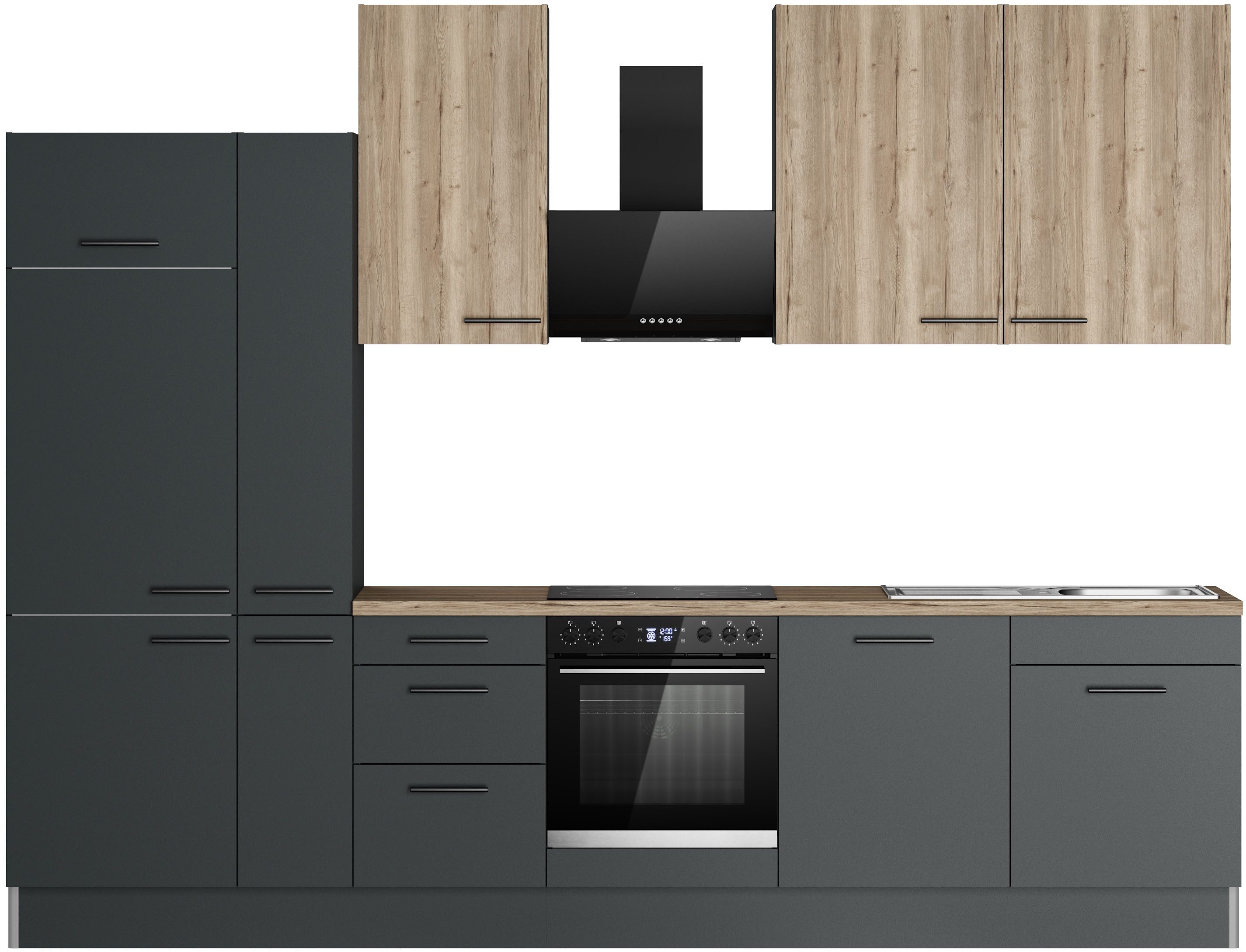OPTIFIT Küchenzeile Fiona, Breite 320 cm, mit Hanseatic-E-Geräten,in Premiu günstig online kaufen