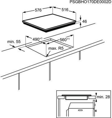 AEG Induktions Herd-Set EEB331010M, mit Backauszug, Hob²Hood - Funktion