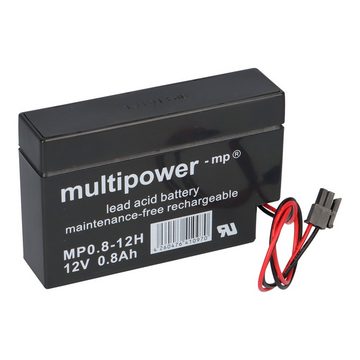 Multipower Multipower Blei-Akku MP0,8-12H Pb 12V 0,8Ah Heim und Haus Stecker Bleiakkus