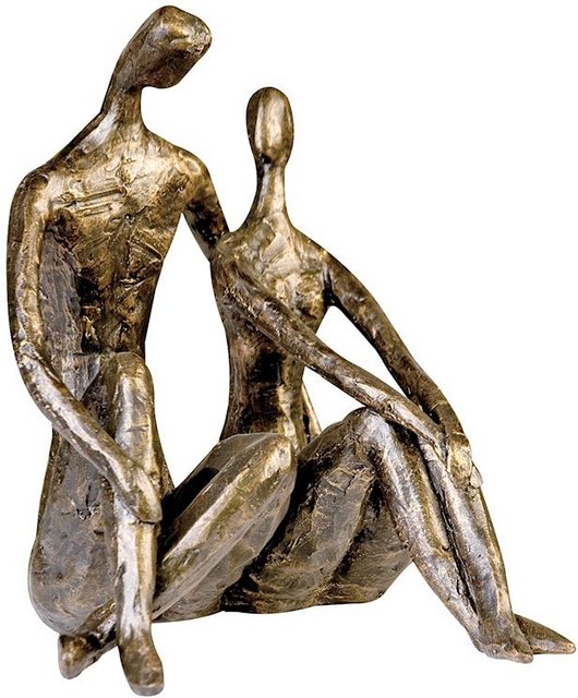 Casablanca by Gilde Dekofigur »Skulptur Date« (1 Stück), Dekoobjekt, Höhe 26 cm, Pärchen, mit Spruchanhänger, Wohnzimmer-Otto