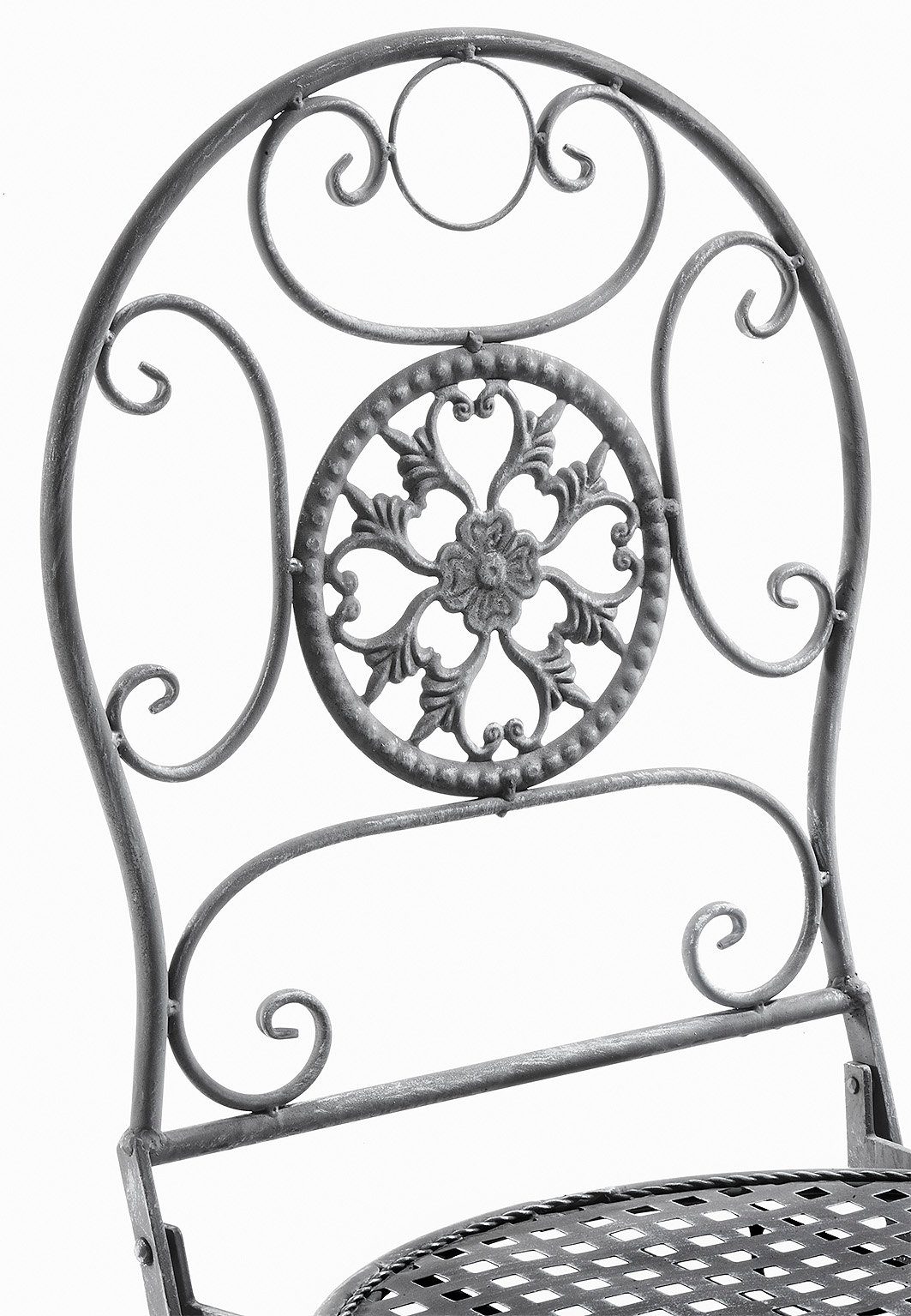 (Tisch Kobolo Metall aus 4-Fußstuhl St) 1 91cm Stuhl grau verfügbar,