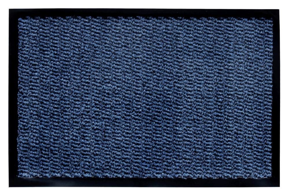 x Trend 40 cm Schuhabtropfschale Fußmatte 60 Devin Line blau,