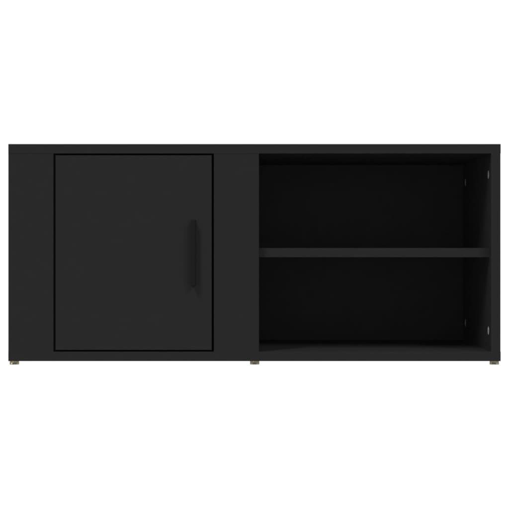 Stk. Schwarz furnicato 80x31,5x36 cm TV-Schränke TV-Schrank 2 Holzwerkstoff