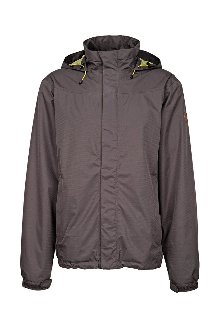Brigg Allwetterjacke Leichte Herren Biking Jacke Robin Grau