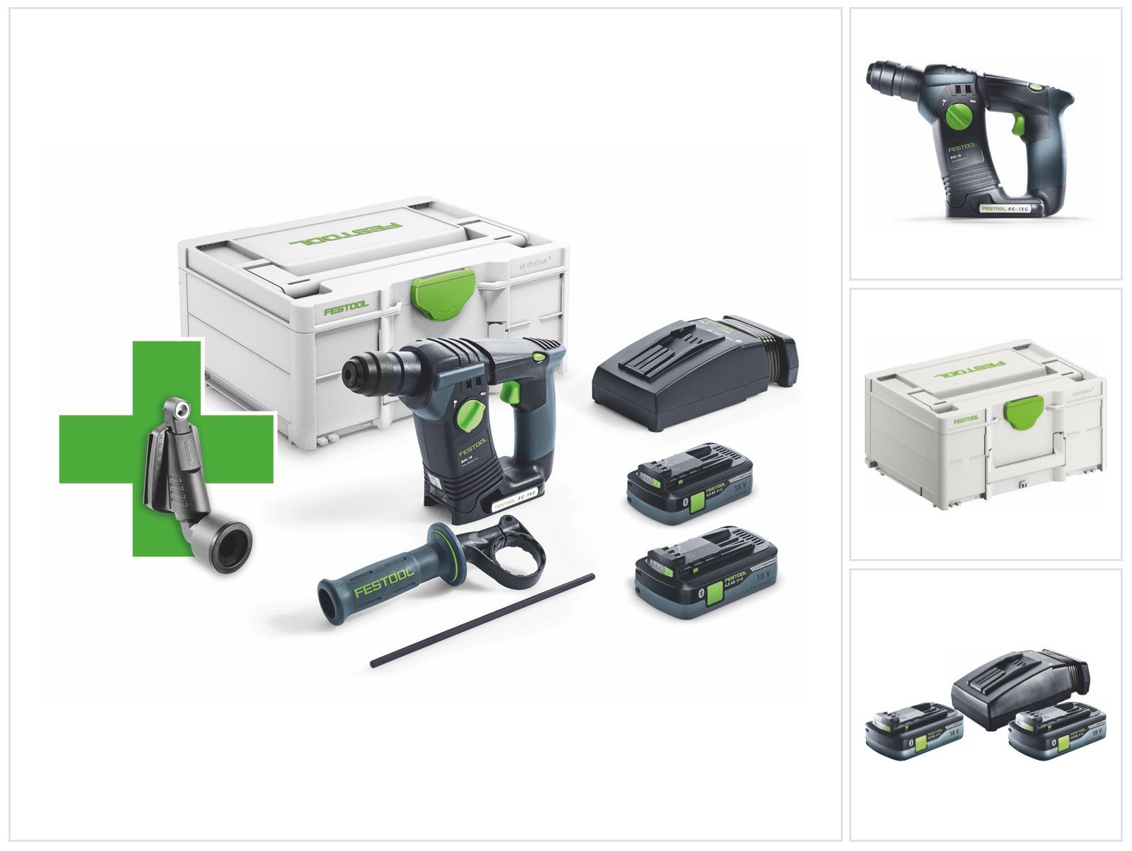 FESTOOL Akku-Bohrhammer BHC 18 HPC 4,0 I-Plus Promo 21 Akku Bohrhammer 18 V 25 Nm 1,8 J SDS P