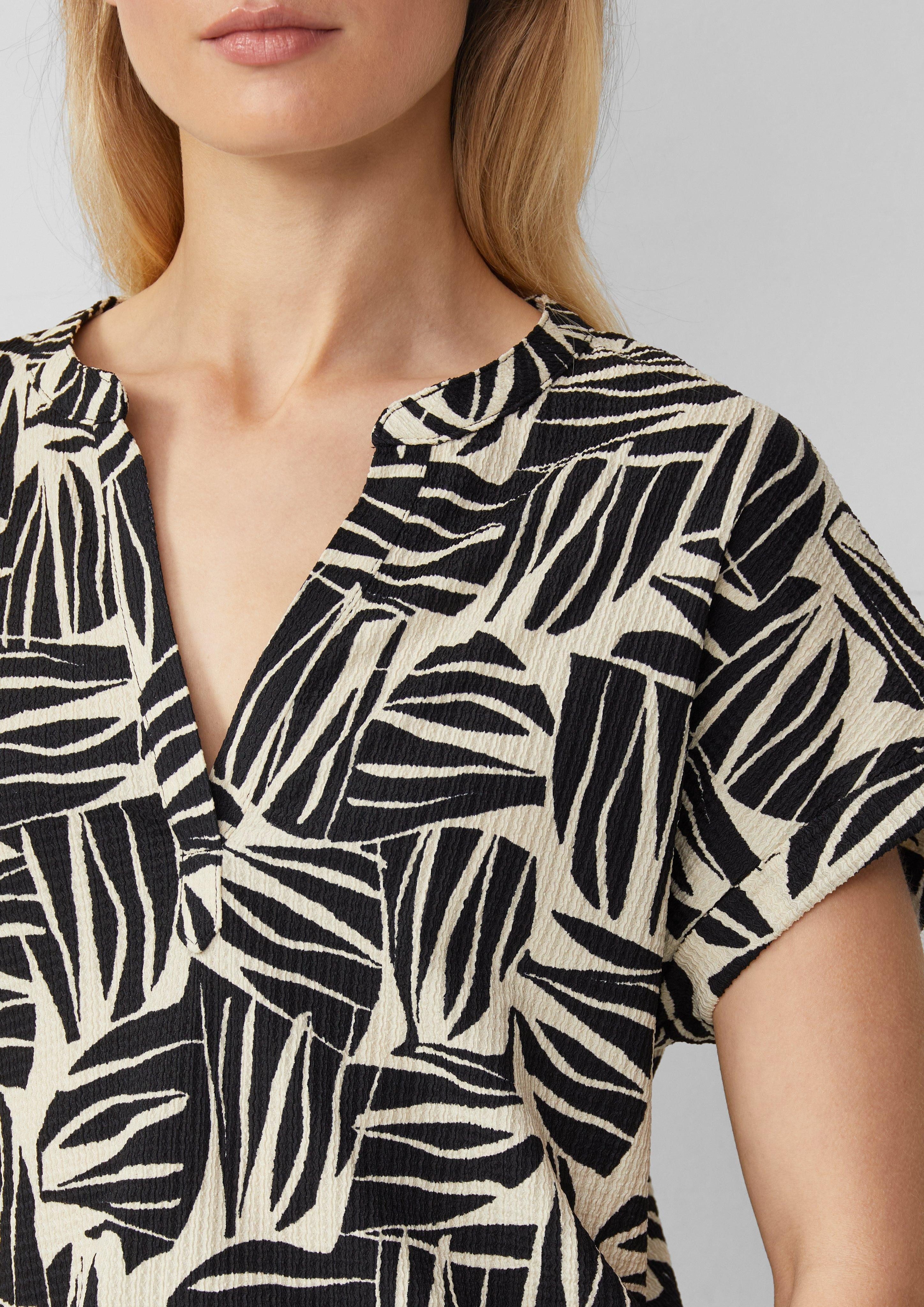 s.Oliver Shirttop Strukturiertes Blusenshirt im Relaxed günstig online kaufen