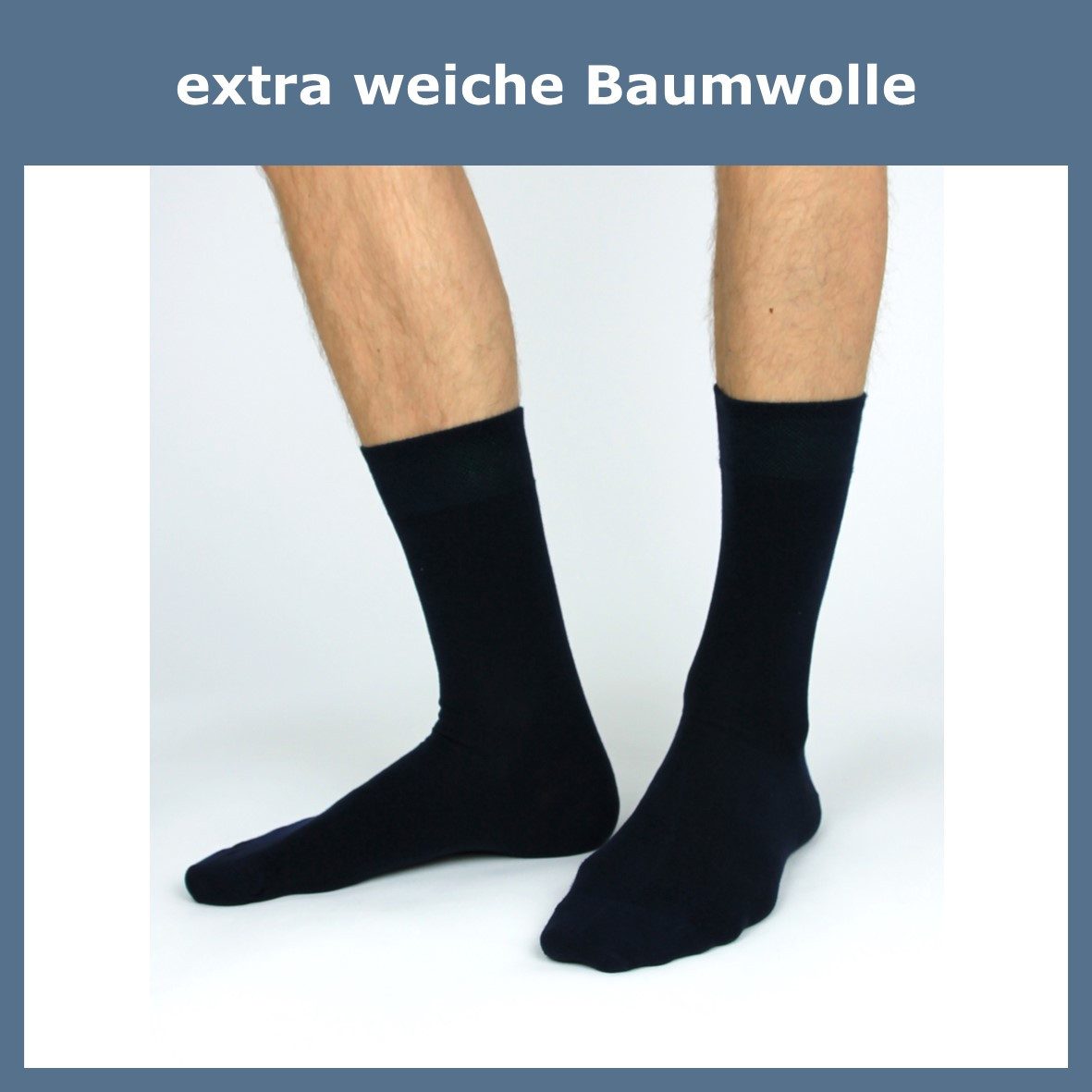 GAWILO Socken für Herren - Premium Komfortbund ohne drückende Naht (6 Paar) Weiche Socken aus hochwertiger, doppelt gekämmter Baumwolle