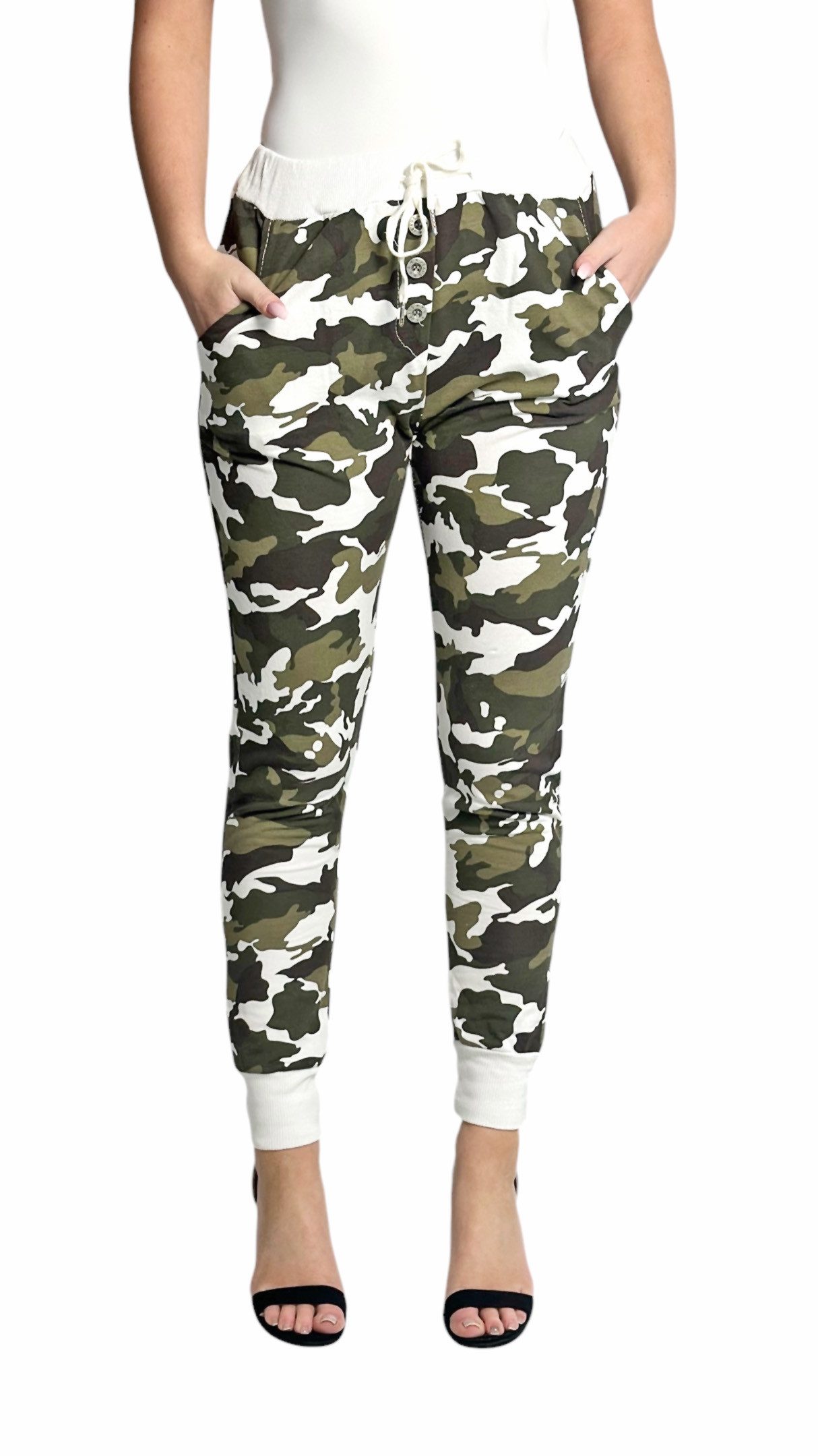 Mississhop Boyfriend-Hose Camouflage Damenhose Militär Hose günstig online kaufen