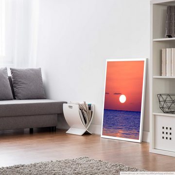 Sinus Art Poster 60x90cm Poster Landschaftsfotografie  Sonnenaufgang am Meer