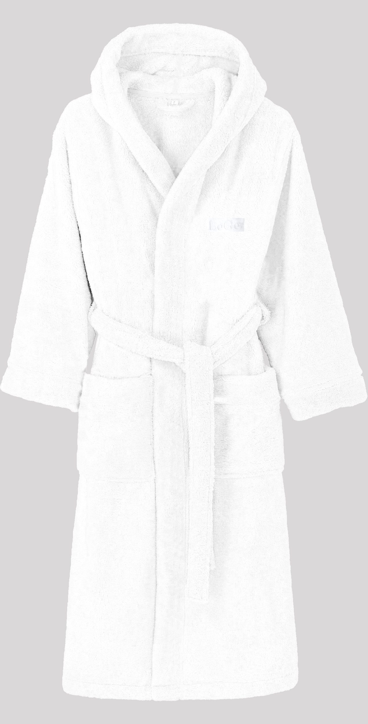 LeGer Home by Lena Gercke Unisex-Bademantel Lovina, ideal für Sauna & Spa, Hotelbademantel, Morgenmantel, Langform, Microfaser, Kapuze, Gürtel, kuschelig weicher Fleece, plüsch, für Damen und Herren, XS-3XL