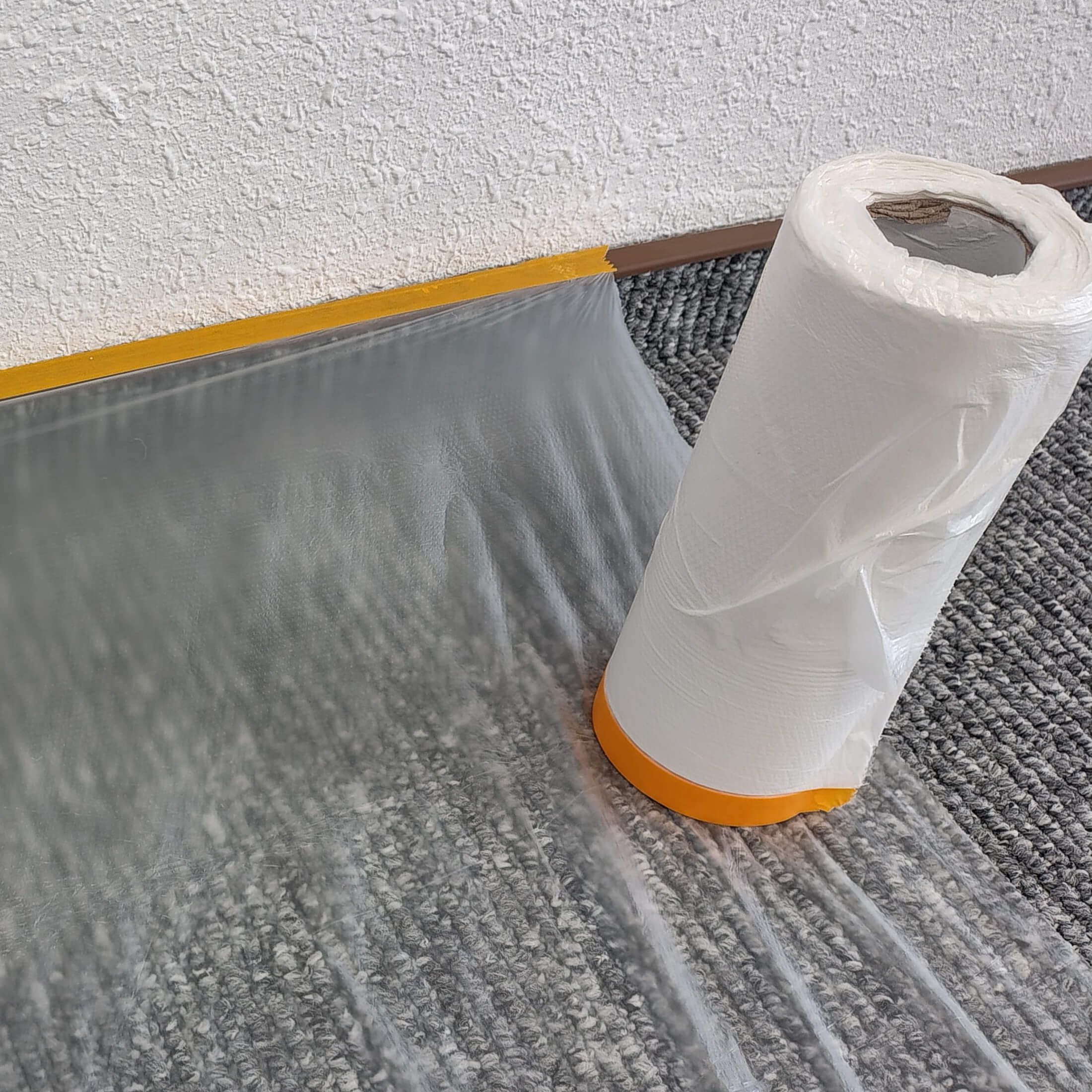 Beast Abdeckfolie Abdeckfolie 180cm x 20m mit Malerkrepp auf Rolle zum Abkleben, selbstklebend, (1-St)