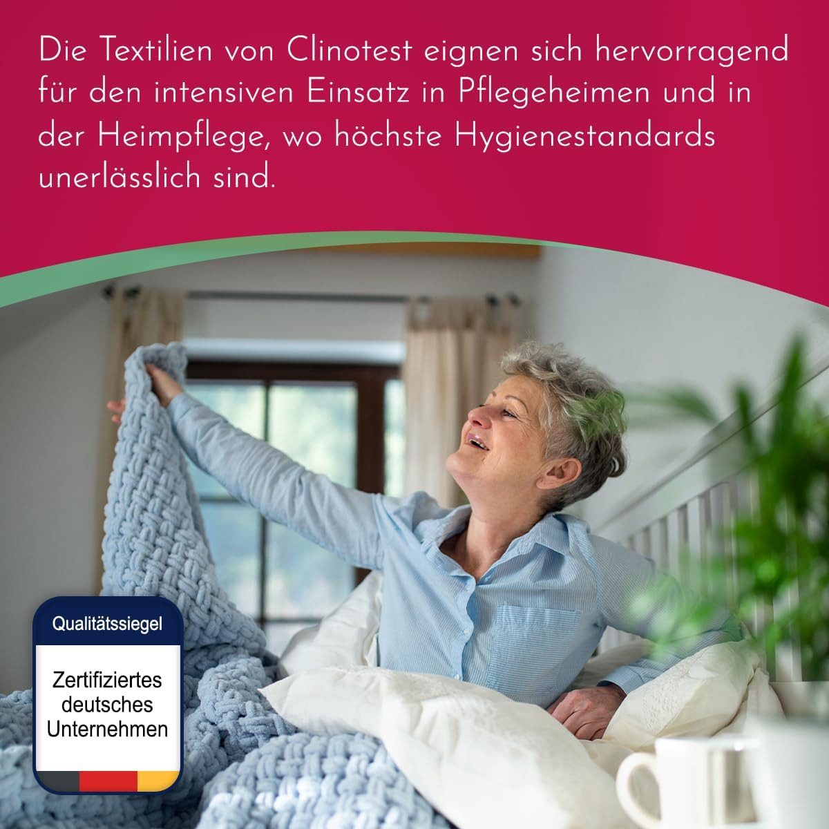 Inkontinenzauflage Inkontinenzunterlage/ Nässeschutz/ Bettschutz Clinotest, wiederverwendbar – Bild 4 von 5