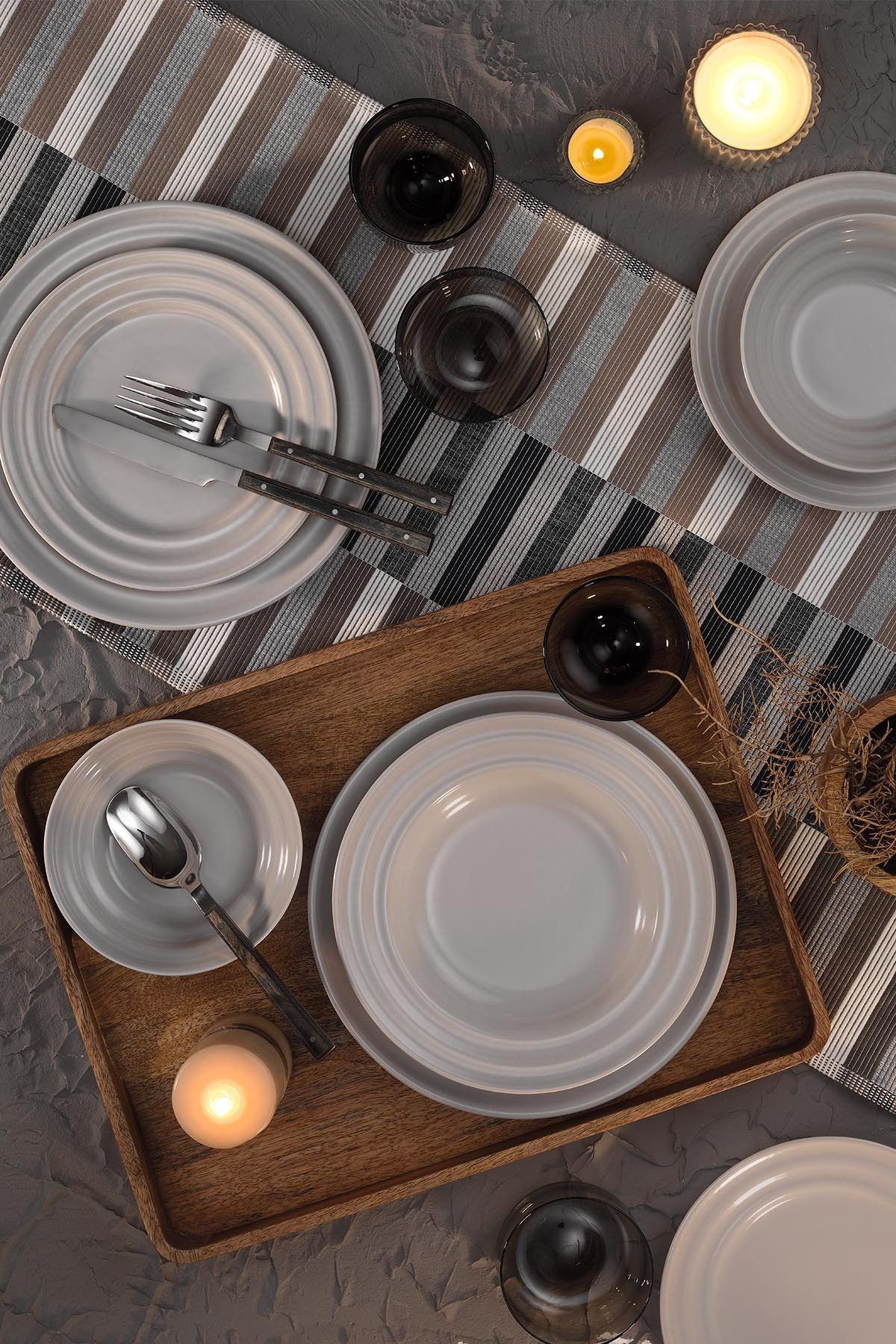 Hermia Concept Teller-Set 100% PORCELAIN P2978 (24-tlg)