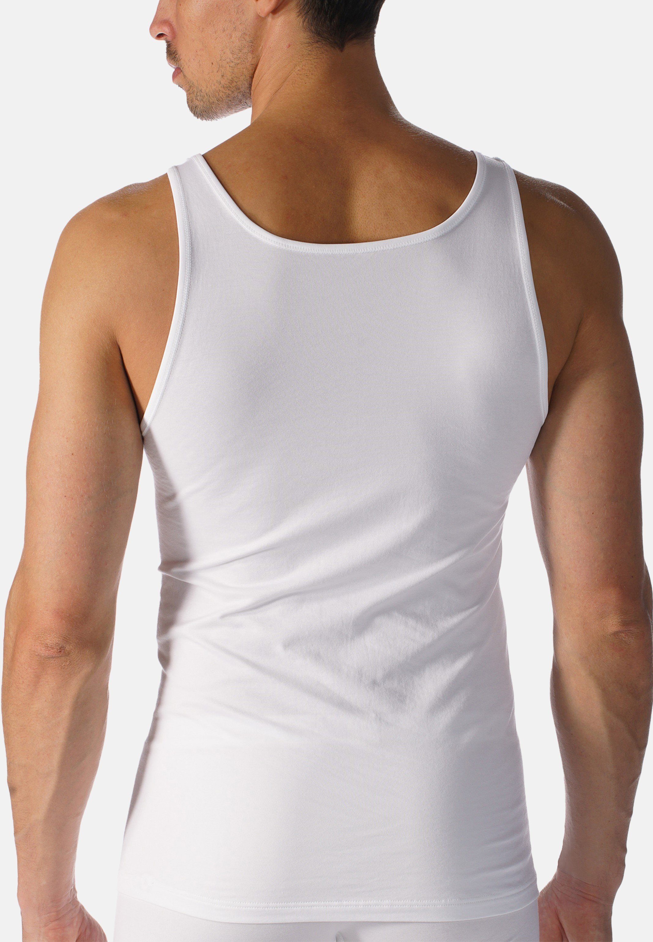 Mey 2-St) Seitennähte 2er - Ohne Unterhemd / auftragende Software (Spar-Set, Tanktop Weiß Unterhemd Pack
