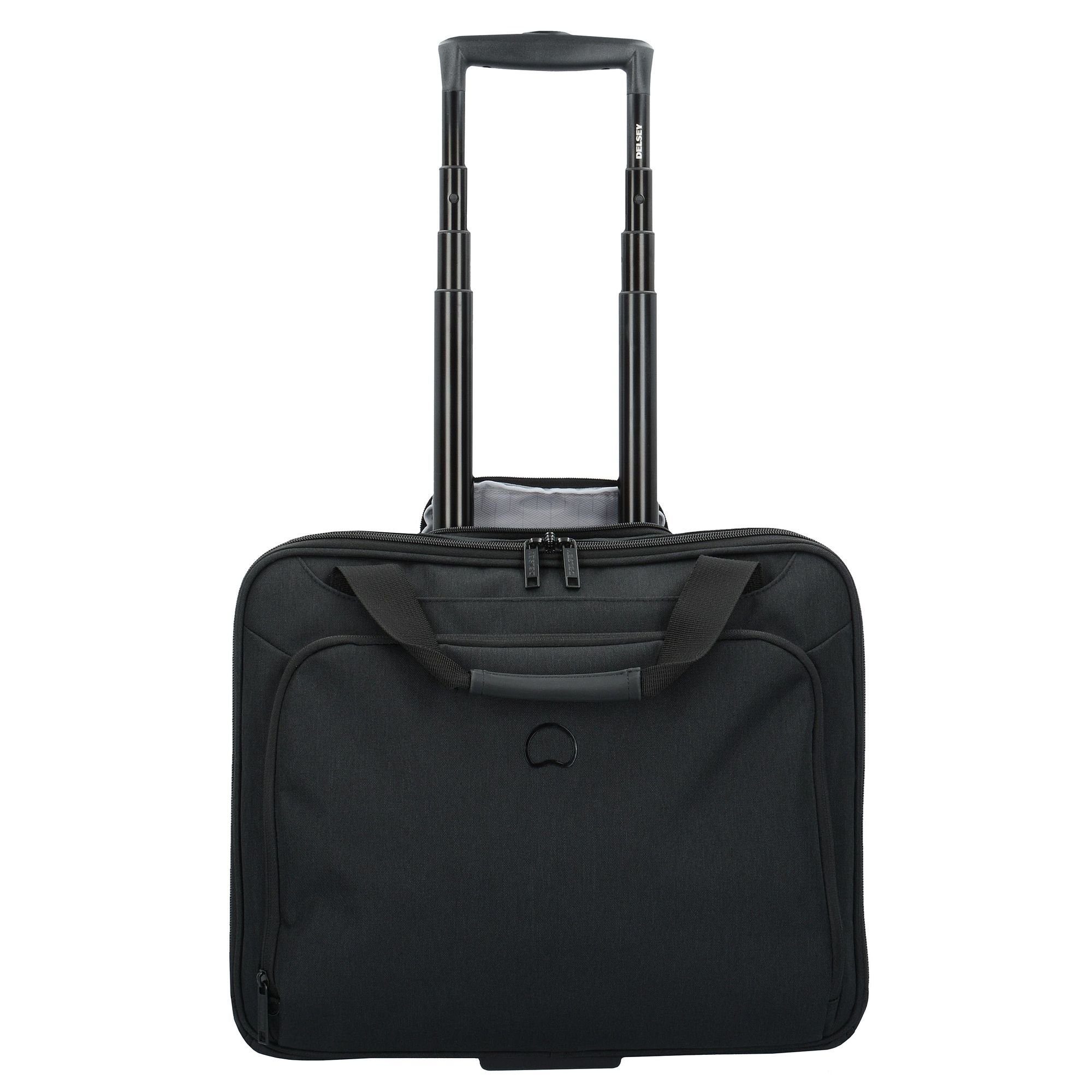 Business-Trolley Esplanade, Polyester Delsey Rollen, 2 Black Deep