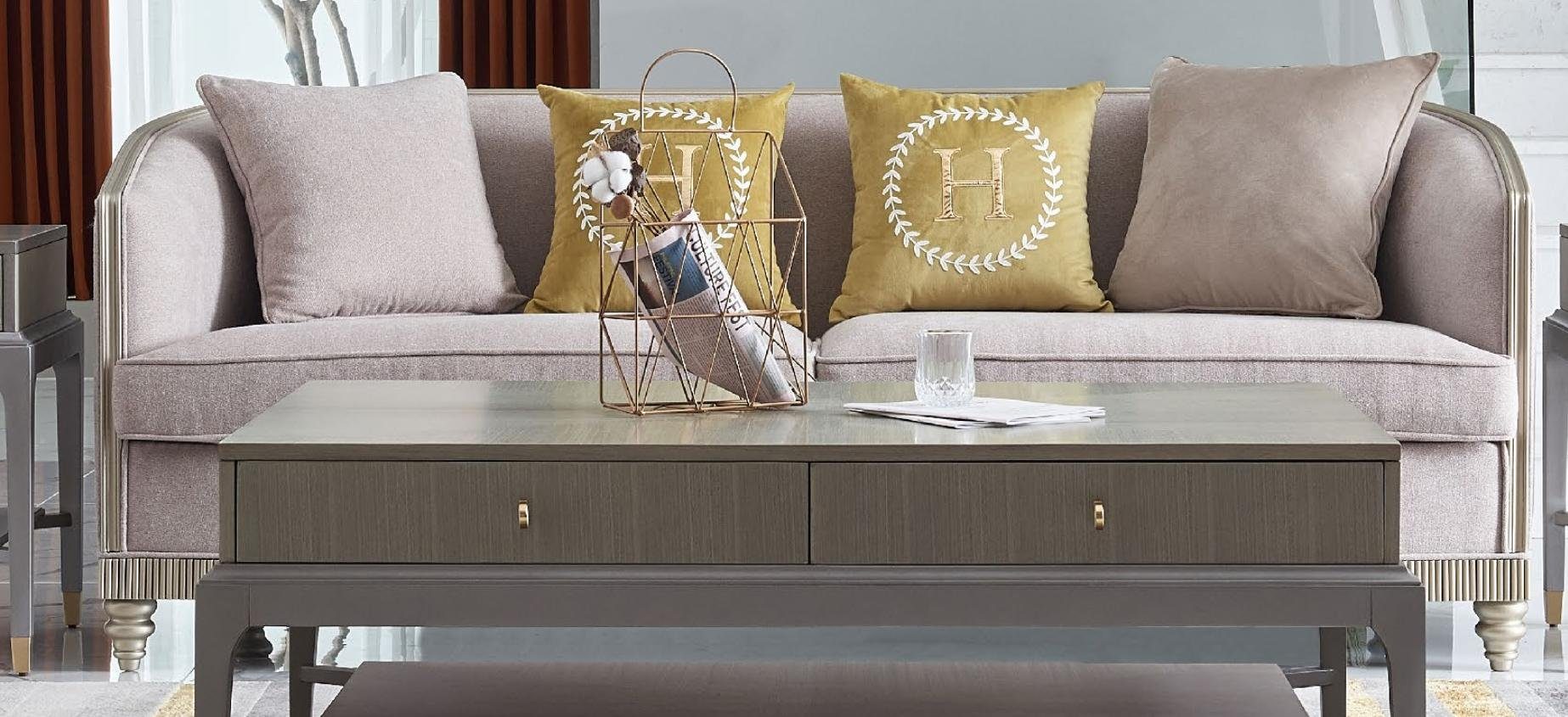 Textil Sofa Neu, moderne Polstermöbel Dreisitzer Europe JVmoebel 3-er beige Couch Made in