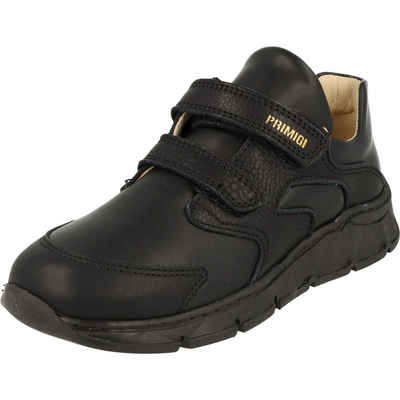 Primigi Jungen Kinder Schuhe Leder Halbschuhe 3920811 Schwarz mit Klett Sneaker