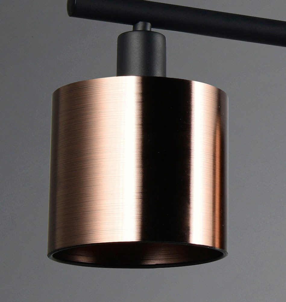 Reality Leuchten Pendelleuchte JASON, Hängelampe Esszimmerlampe, 4-flammig, exkl. 4xE14 max 10W, Leuchtmittel wechselbar, warmweiß - kaltweiß, höhenverstellbar max 150cm, mit semi-transparenten Kunststoff-Schirmen