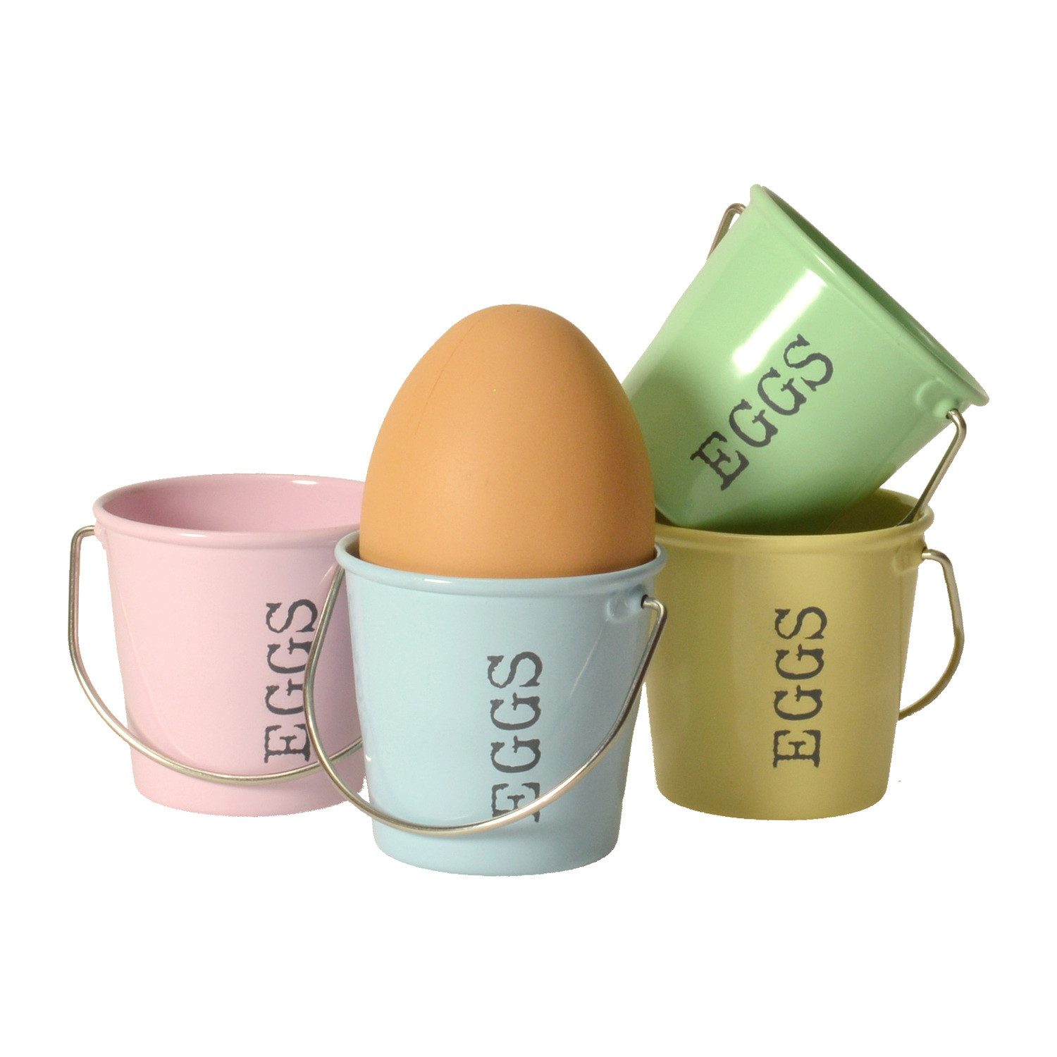 Eddingtons Eierbecher Eimer Eierbecher in pastell im 4er Set