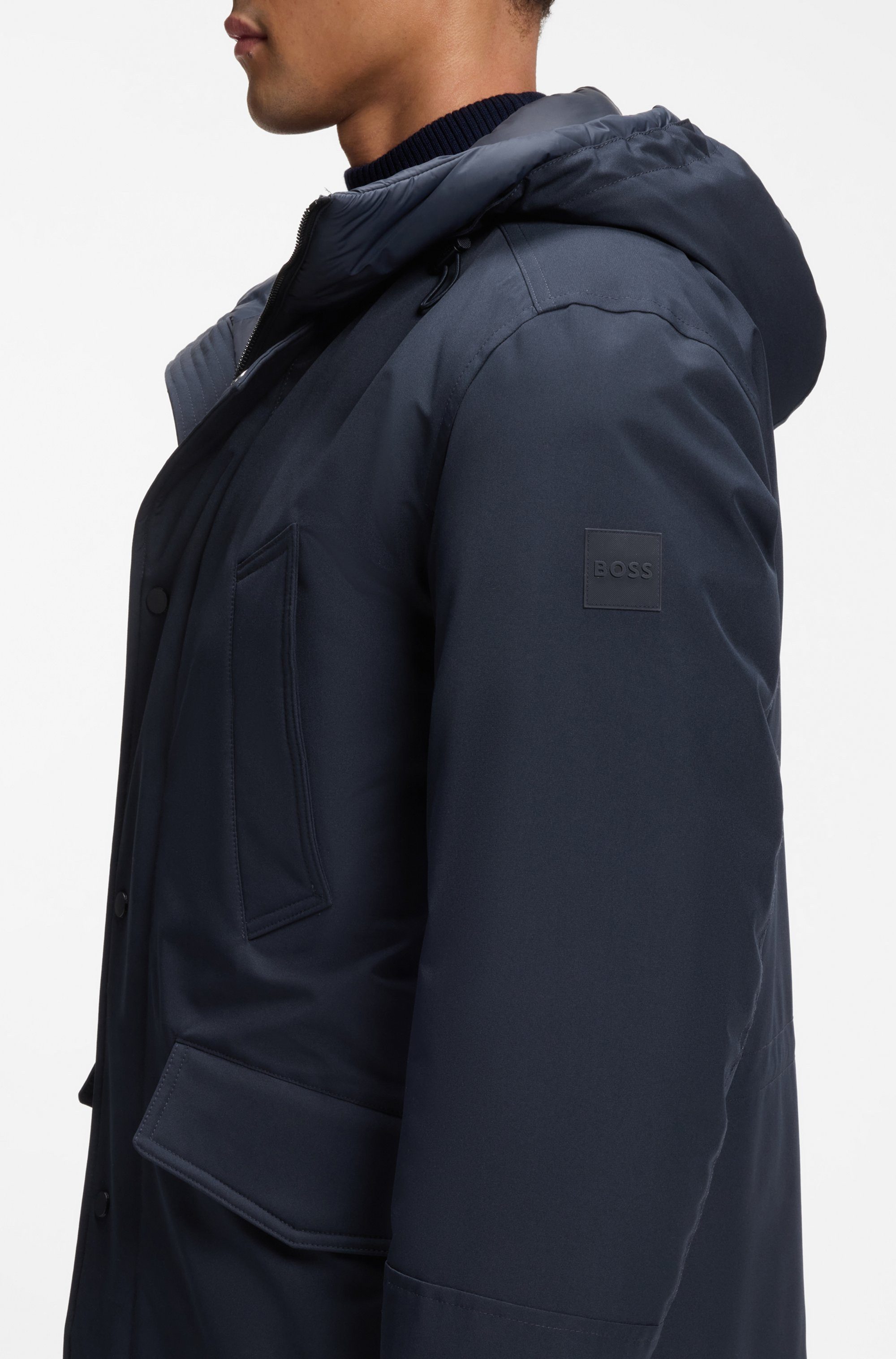 BOSS ORANGE Parka Osiass1 im Relaxed Fit, wasserabweisend