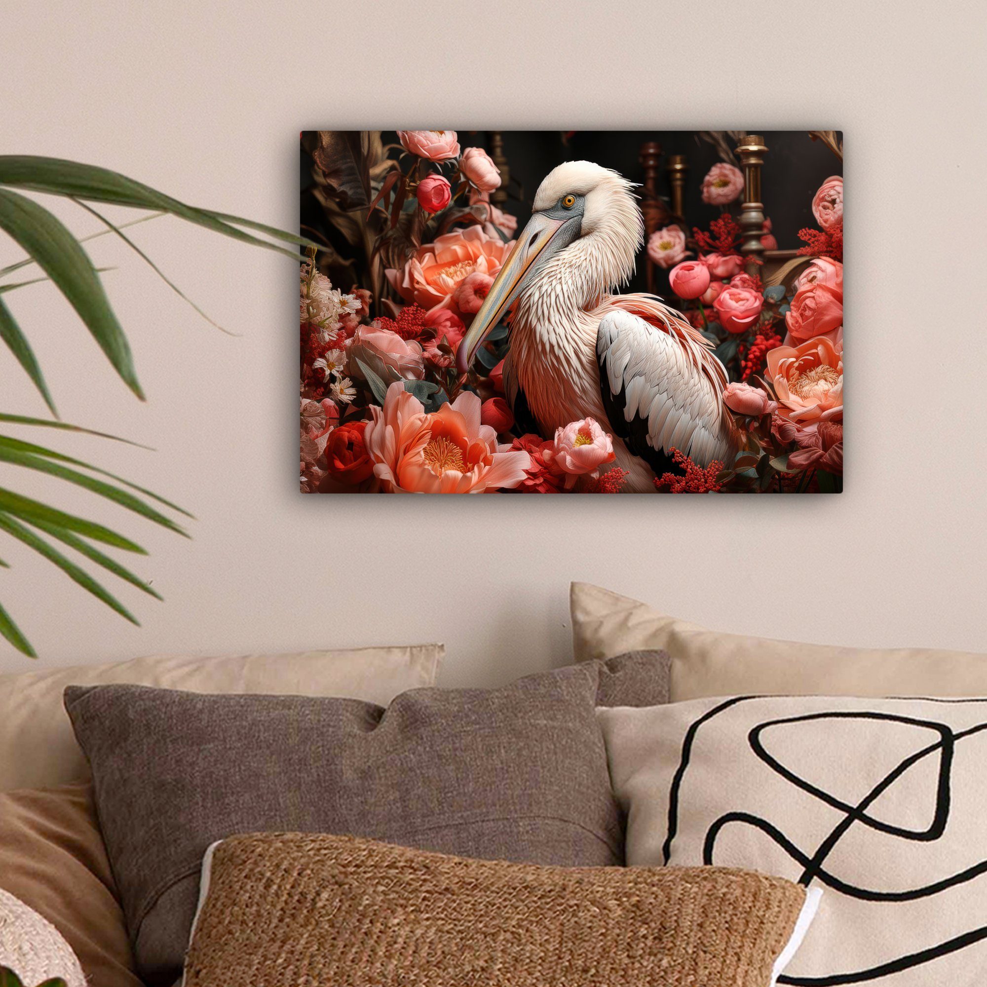 OneMillionCanvasses® Leinwandbild Pelikan - Tier - günstig online kaufen