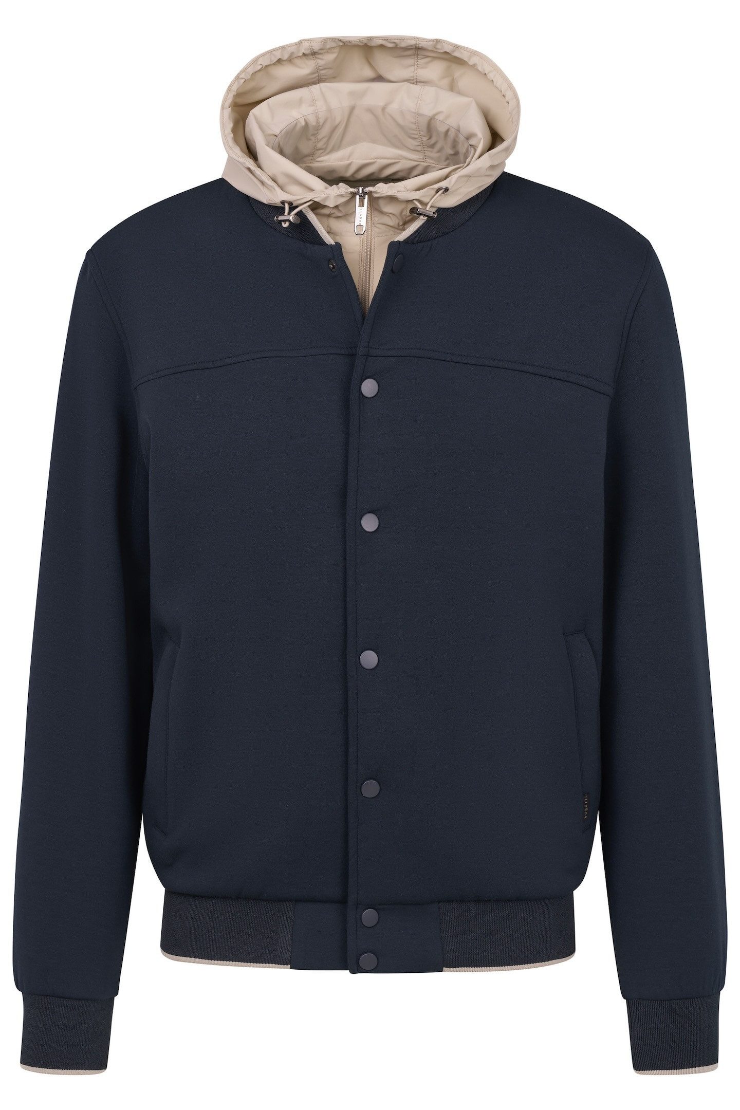 bugatti Sweatjacke mit sportlichem Collegekragen