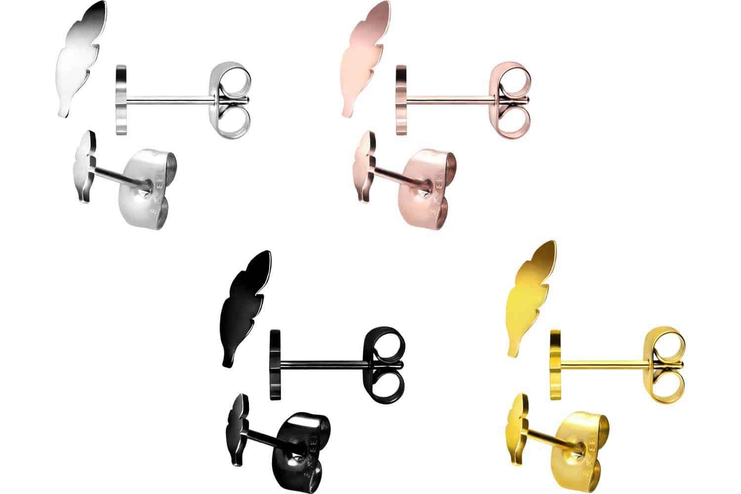 FILANGO Paar Ohrstecker Chirurgenstahl Ohrstecker BLATT (Ohrstecker, 1-tlg) günstig online kaufen